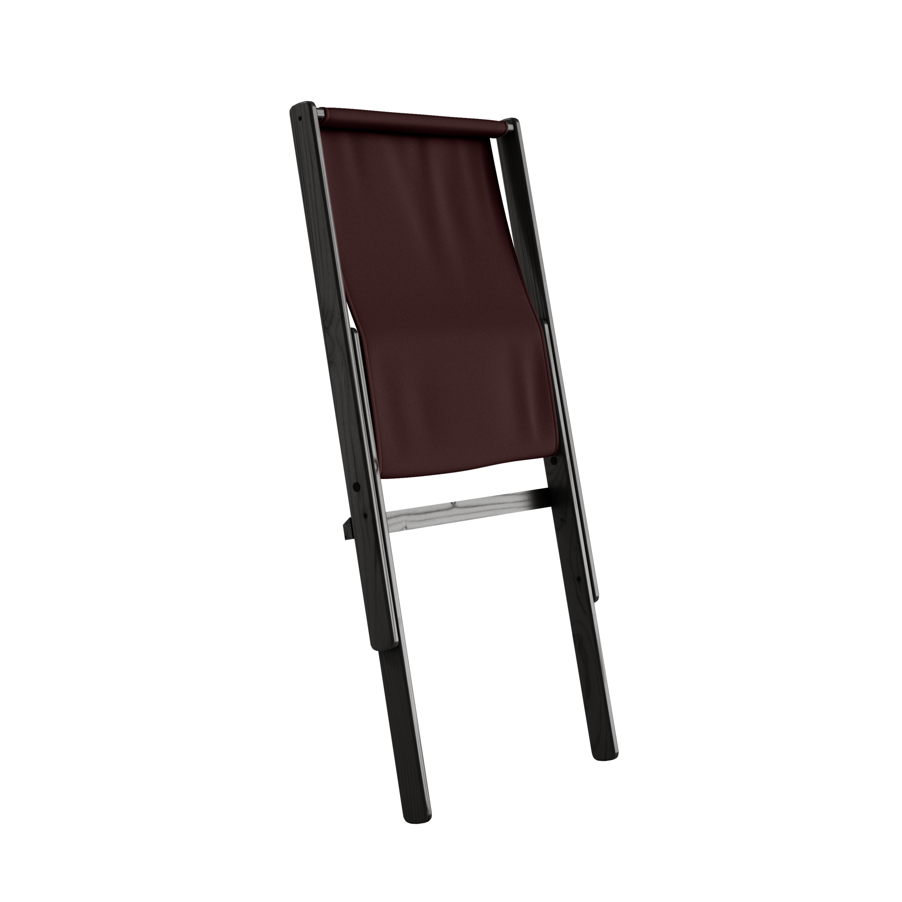 BOOGIE BLACK LACQUERED BEECH W. BOOGIE MATTRESS BROWN