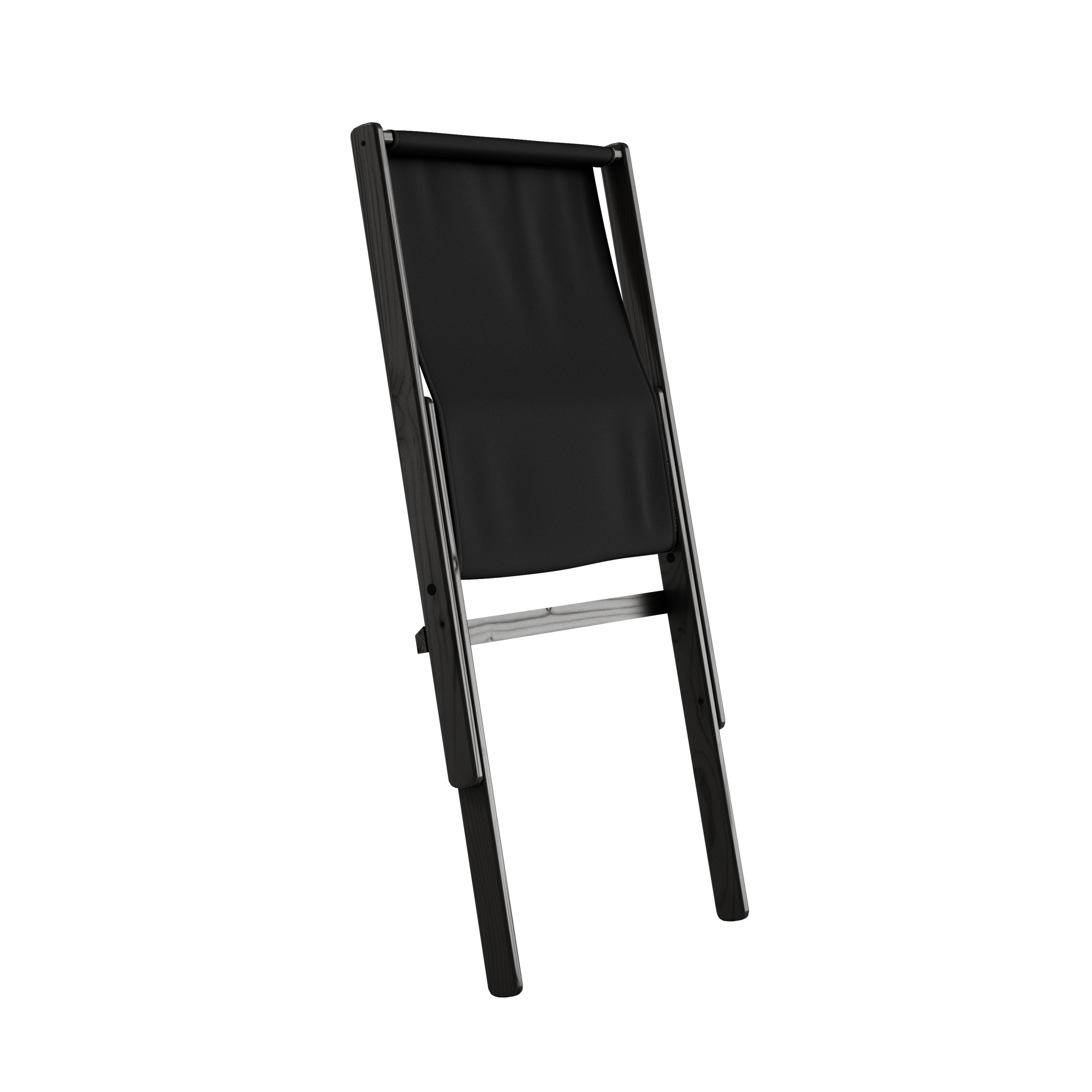 BOOGIE BLACK LACQUERED BEECH W. BOOGIE MATTRESS DARK GREY