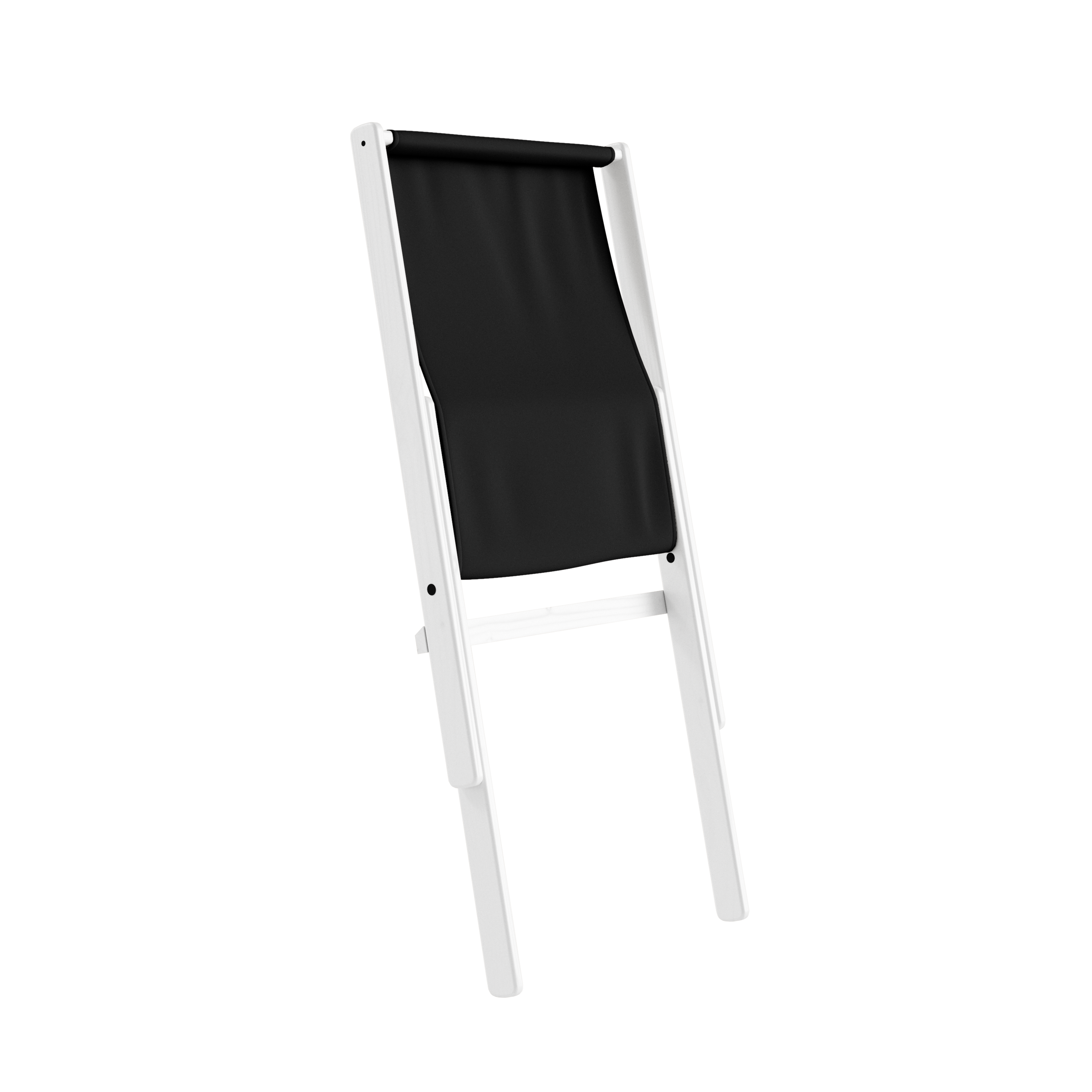 BOOGIE WHITE LACQUERED BEECH W. BOOGIE MATTRESS DARK GREY