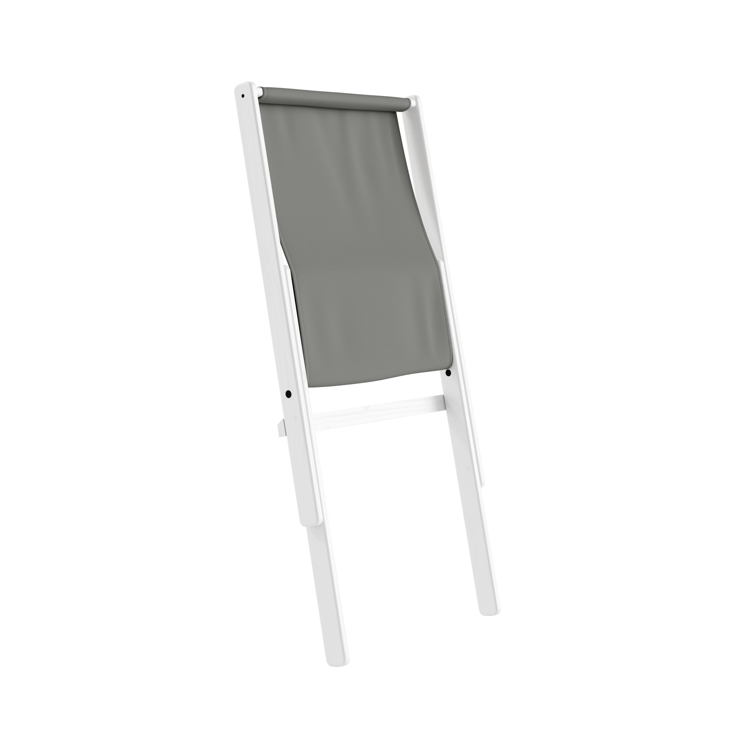 BOOGIE WHITE LACQUERED BEECH W. BOOGIE MATTRESS GREY