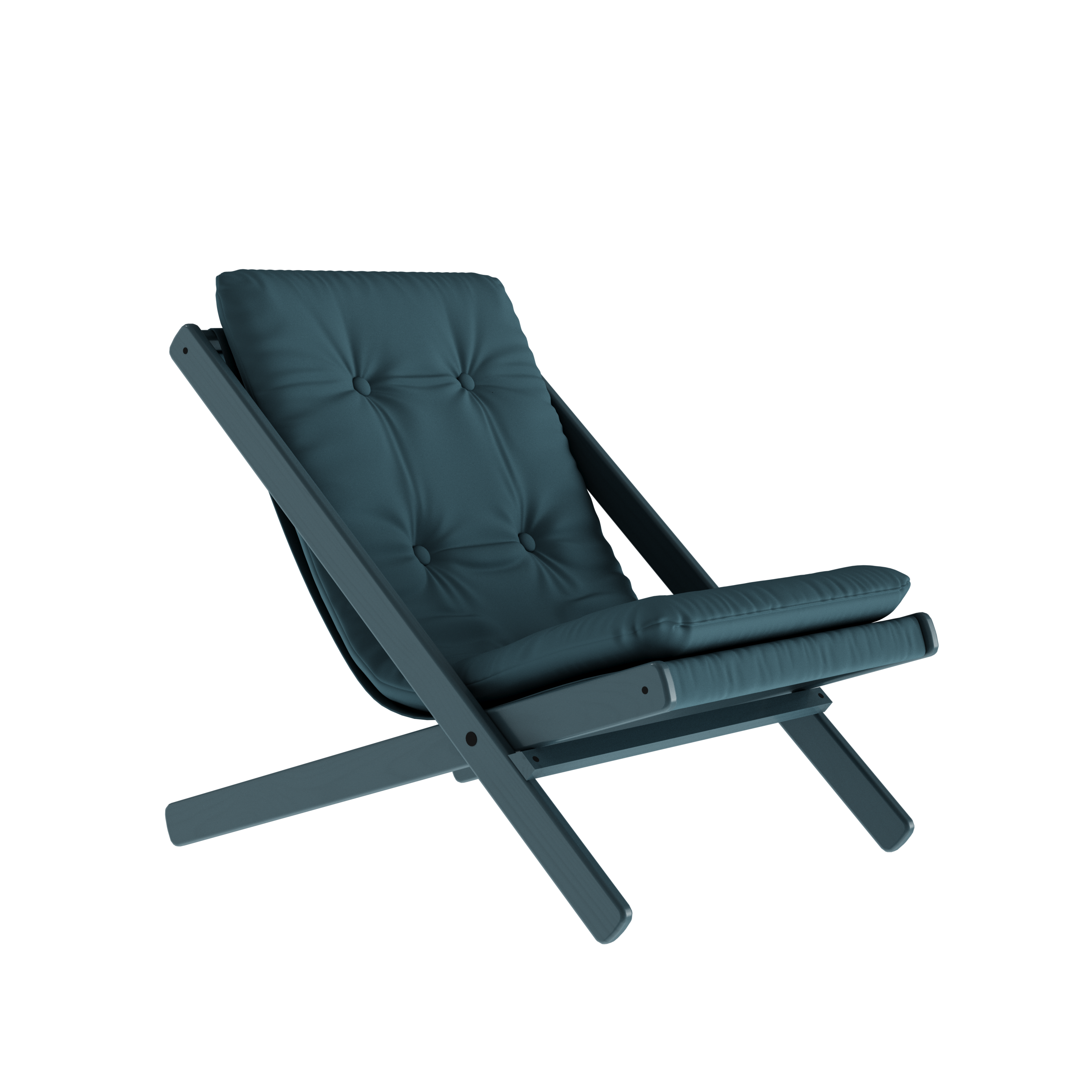 BOOGIE BLUE BREEZE LACQUERED BEECH W. BOOGIE MATTRESS PETROL BLUE