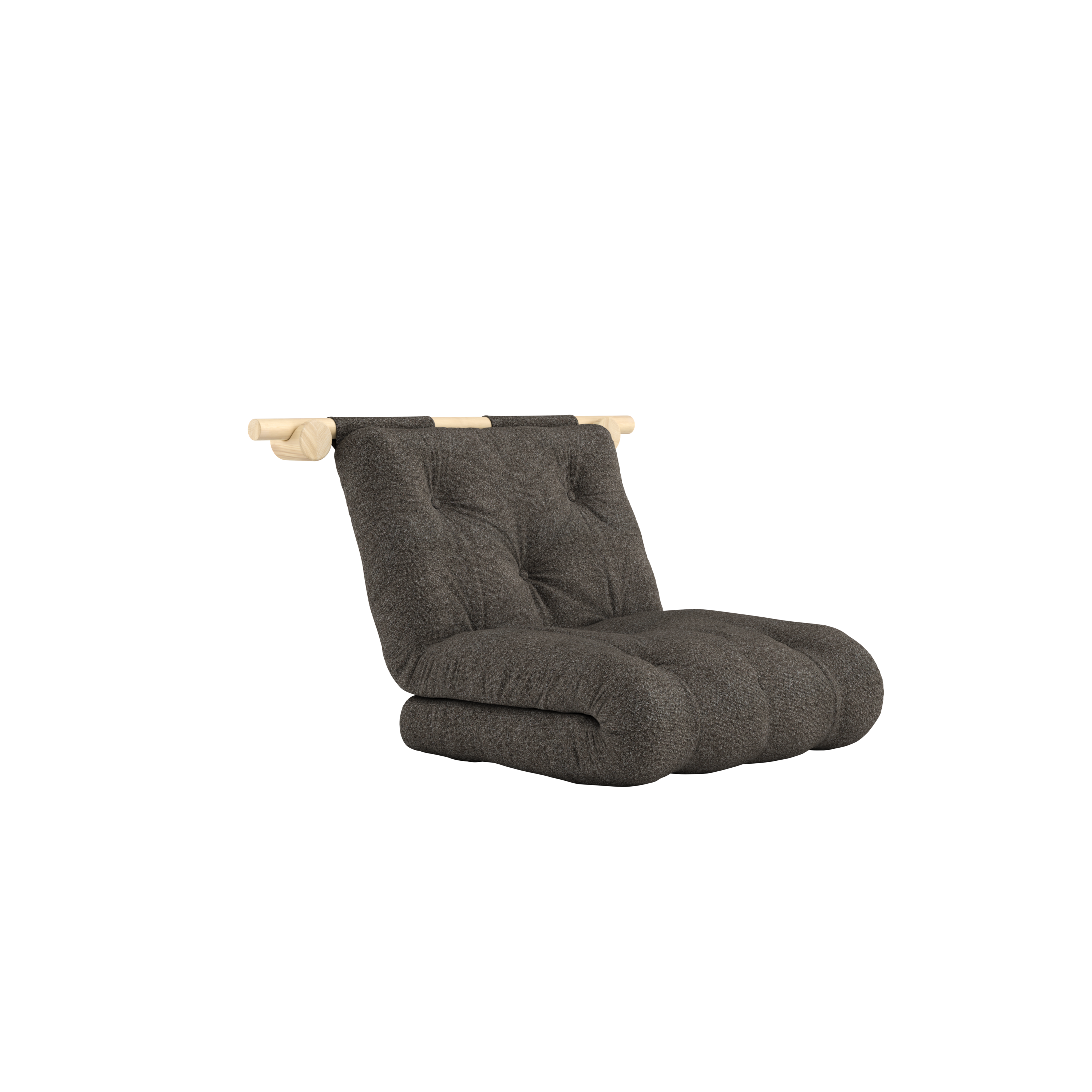 HOOKED RAW 75 X 200 W. BRAVO MATTRESS MELLOW BROWN