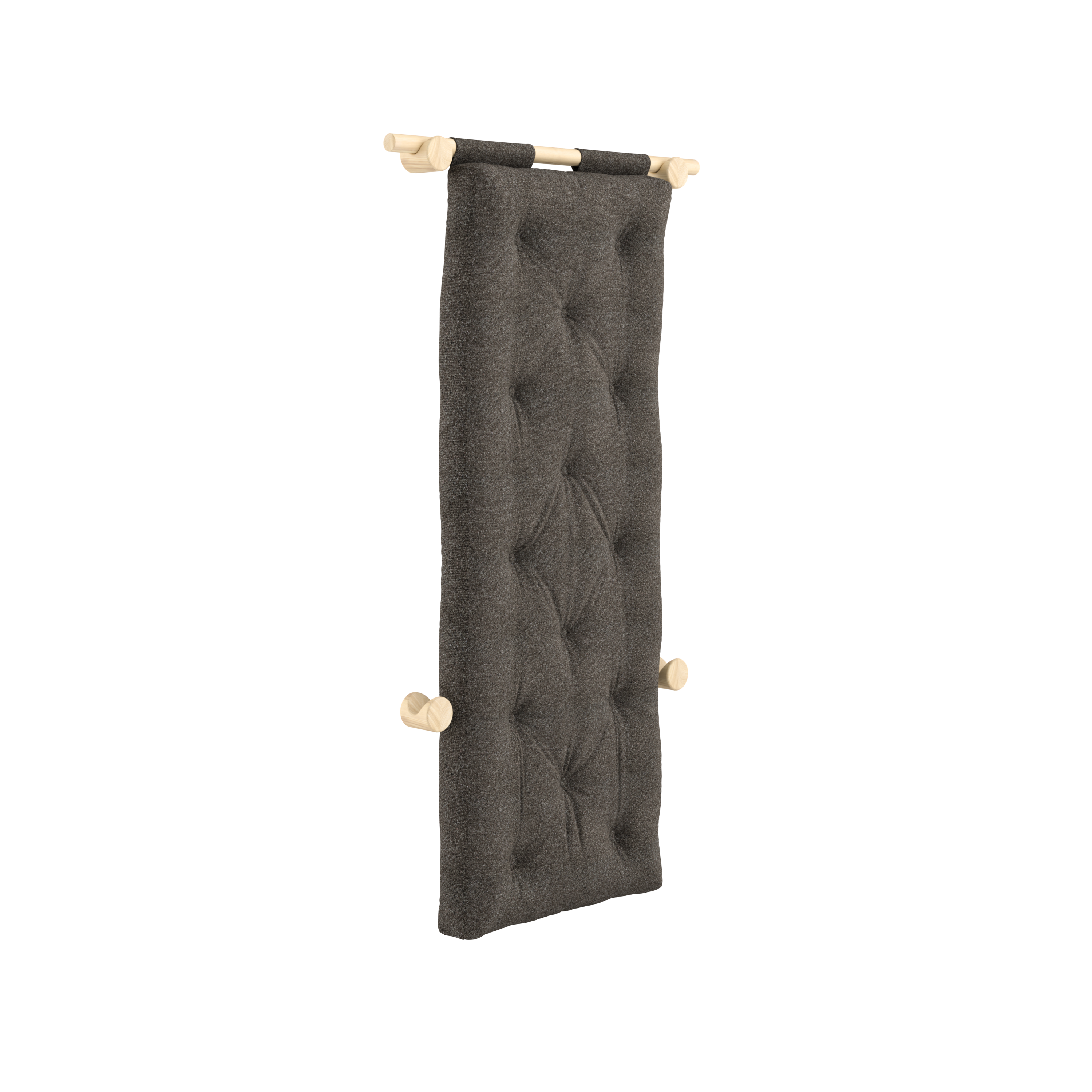 HOOKED RAW 75 X 200 W. BRAVO MATTRESS MELLOW BROWN