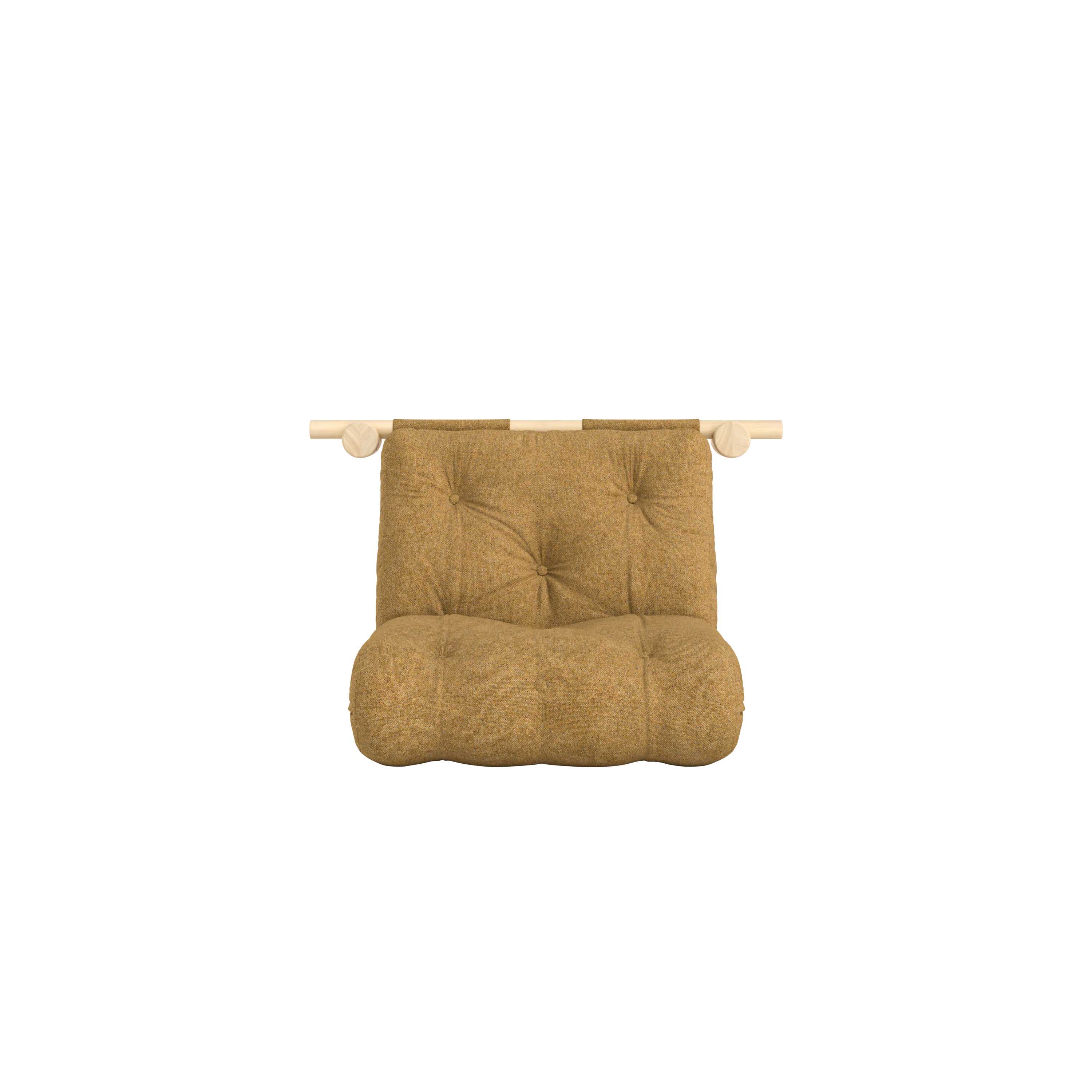 HOOKED RAW 75 X 200 W. BRAVO MATTRESS GOLDEN OCHRE