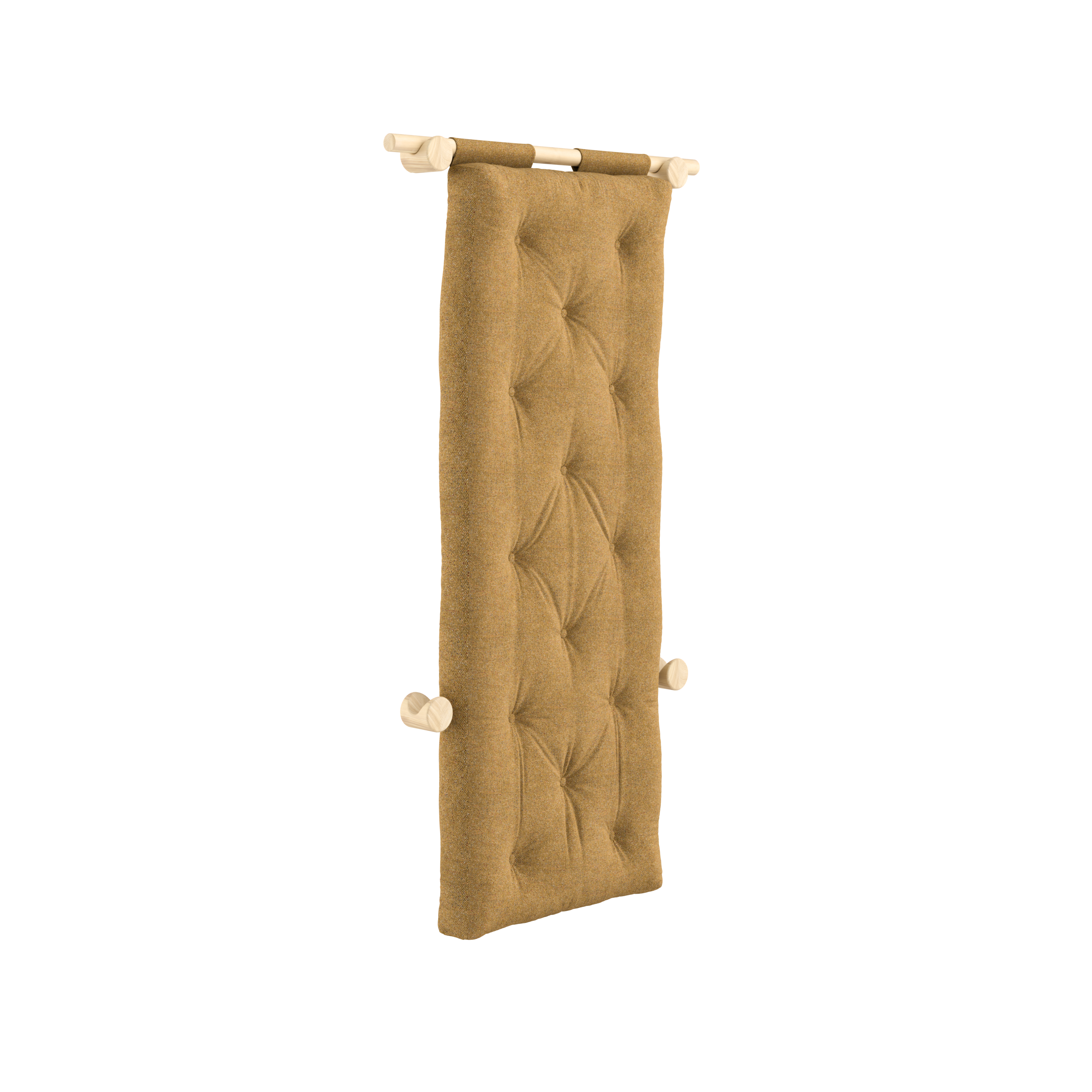 HOOKED RAW 75 X 200 W. BRAVO MATTRESS GOLDEN OCHRE