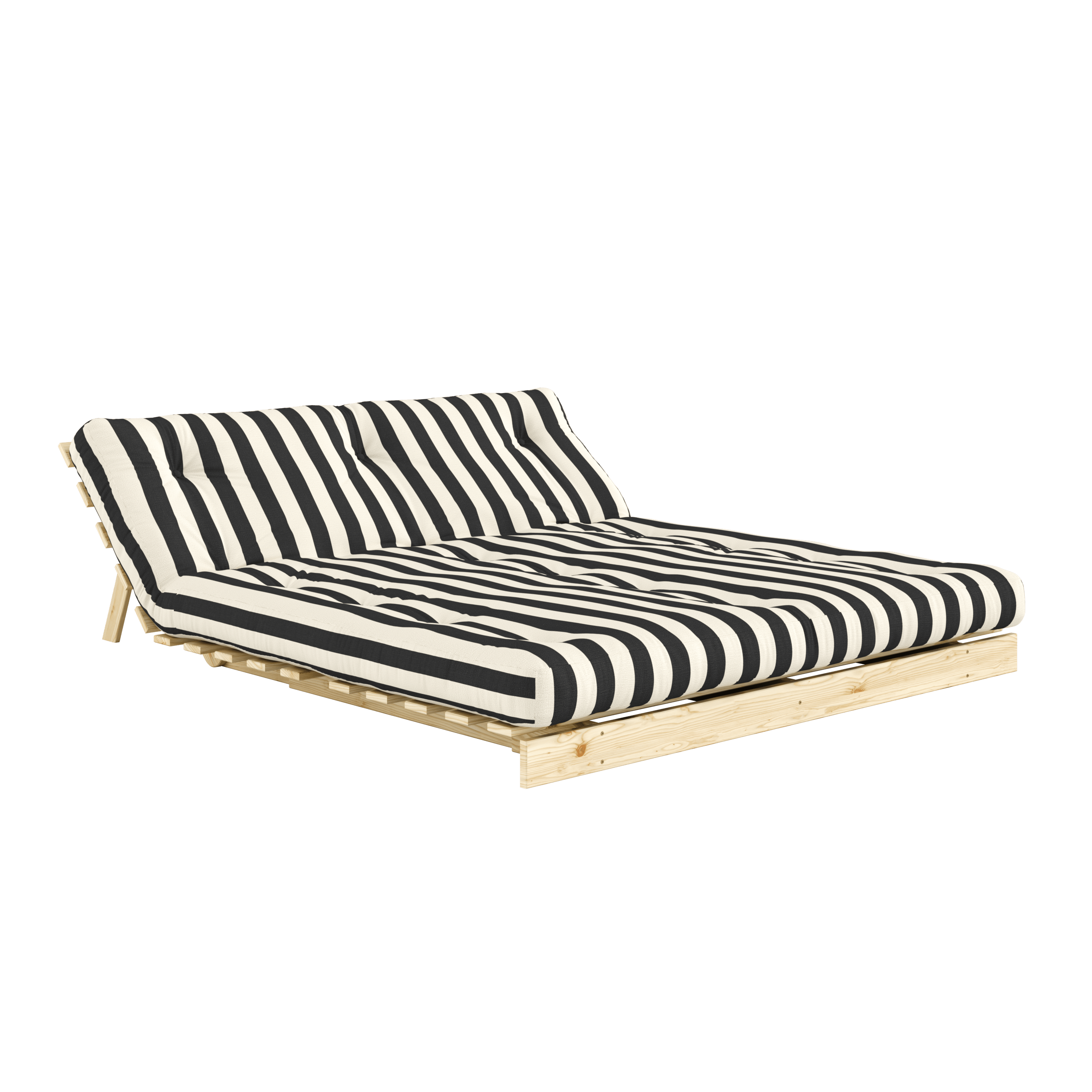 ROOTS RAW 160 X 200 W. ROOTS MATTRESS BLACK-WHITE