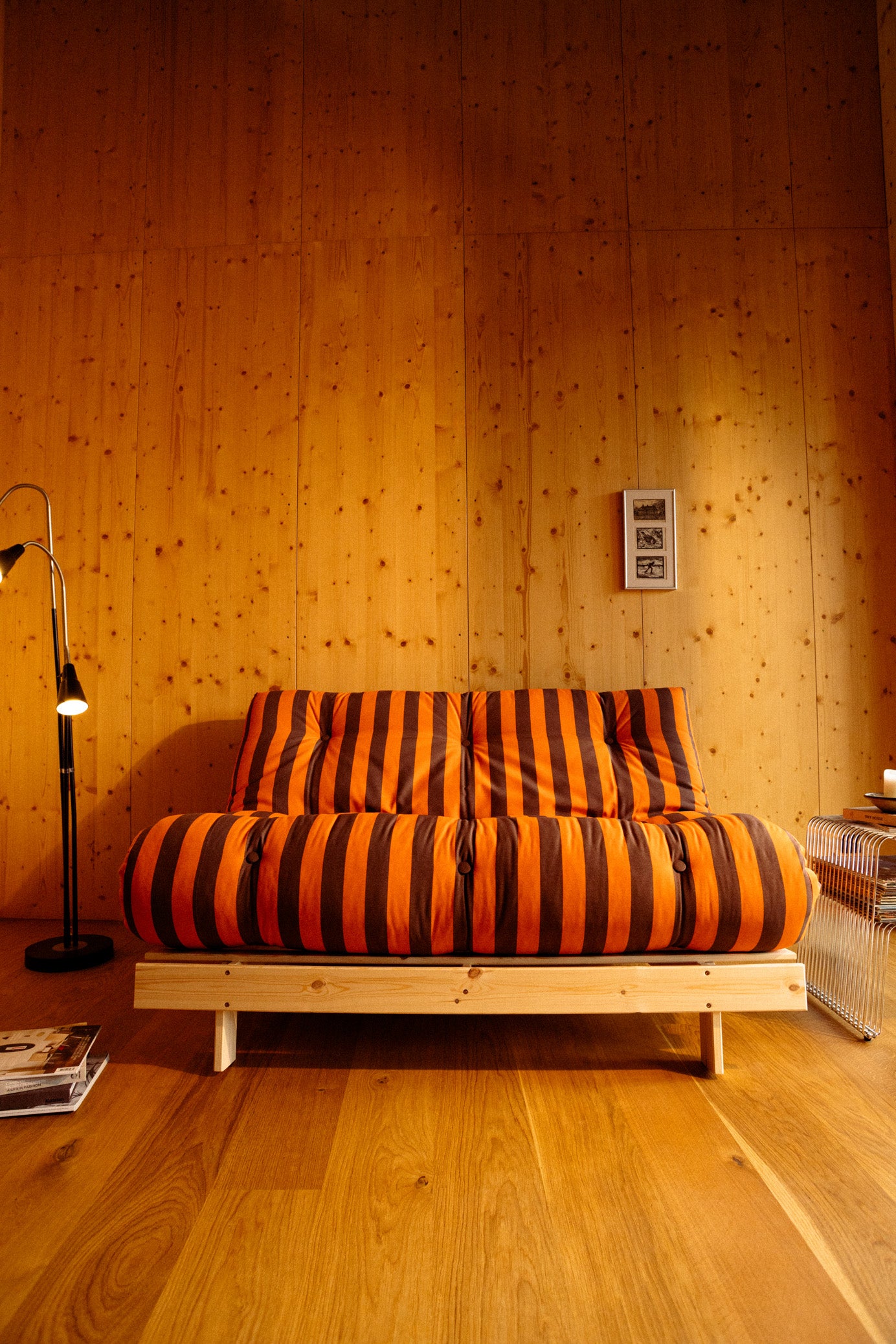 ROOTS RAW 140 X 200 W. ROOTS MATTRESS ORANGE-BROWN