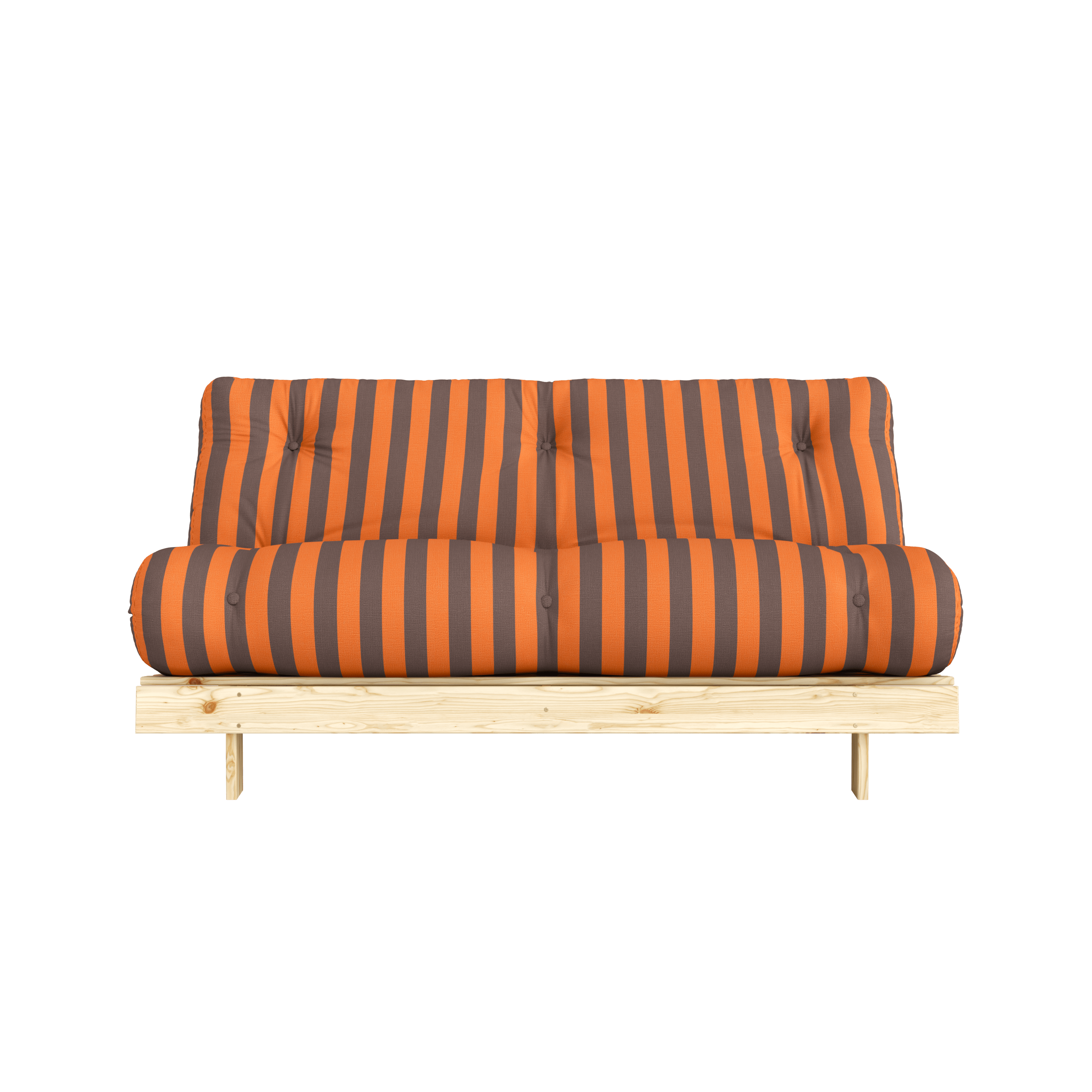 ROOTS RAW 160 X 200 W. ROOTS MATTRESS ORANGE-BROWN