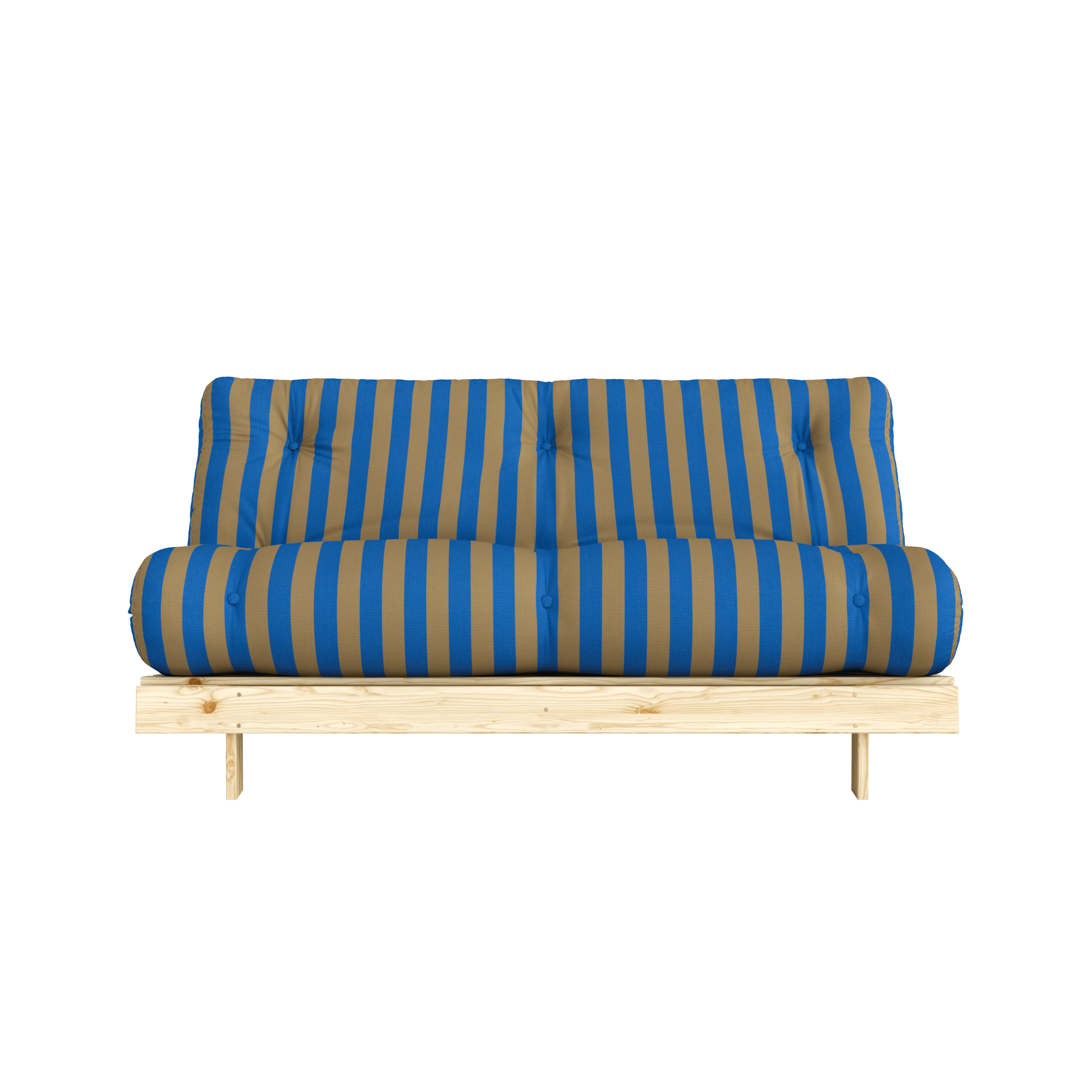 ROOTS RAW 160 X 200 W. ROOTS MATTRESS BROWN-BLUE