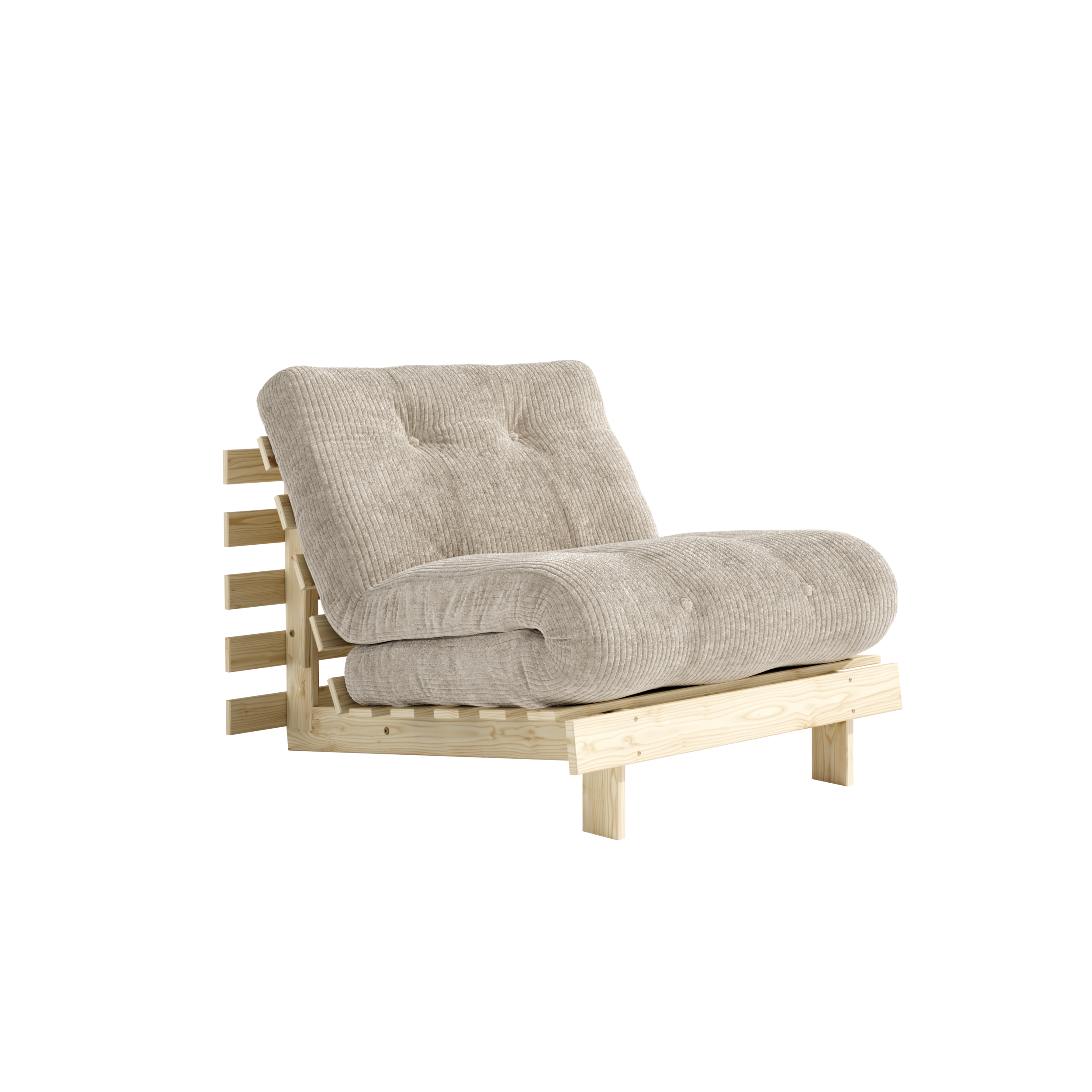 ROOTS RAW 90 X 200 W. ROOTS MATTRESS SOFT CREAM