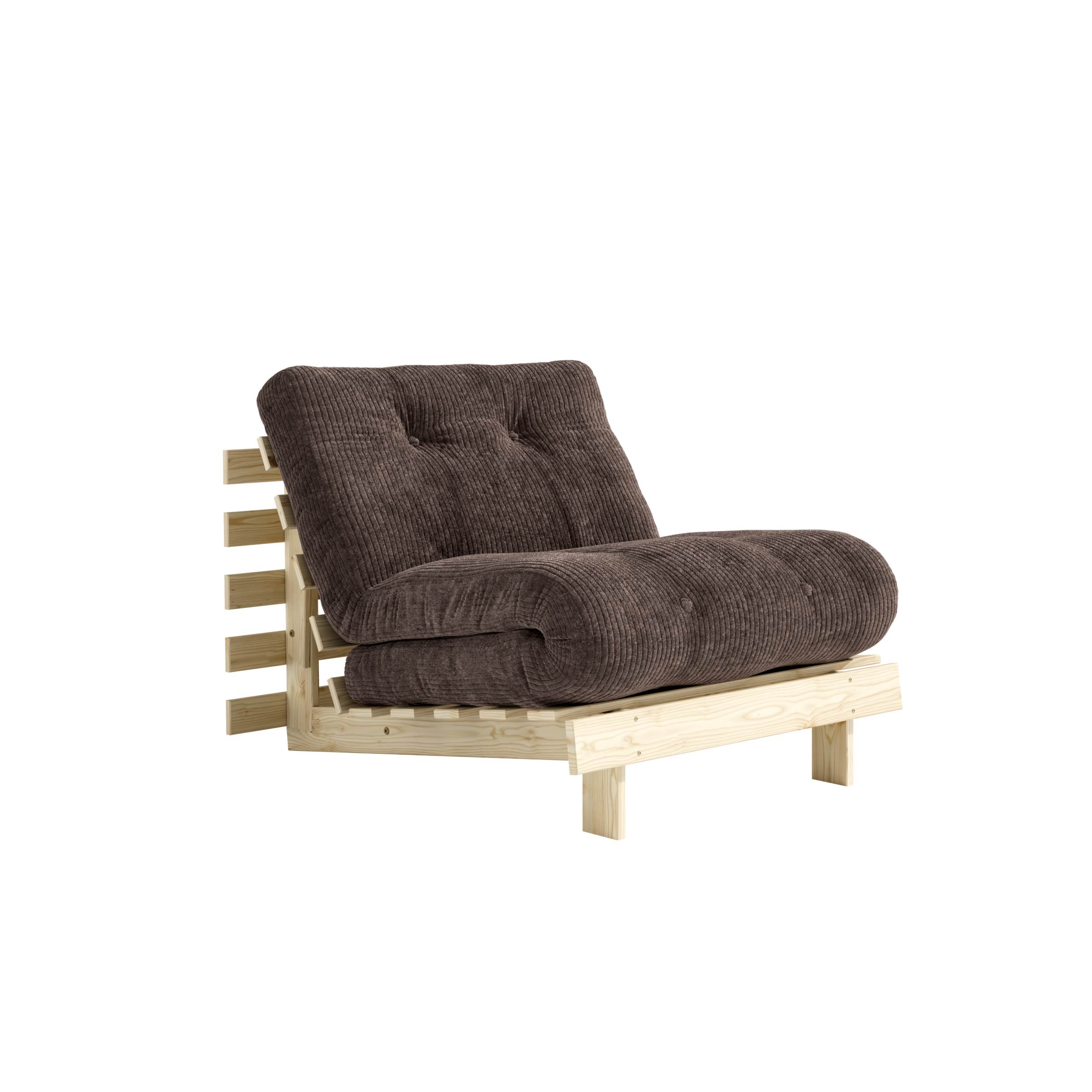 ROOTS RAW 90 X 200 W. ROOTS MATTRESS DARK COCOA