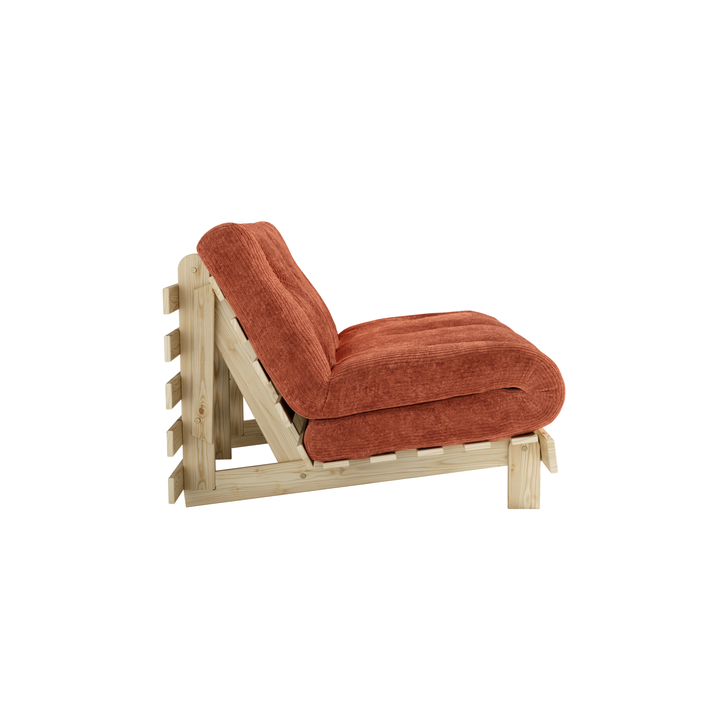 ROOTS RAW 140 X 200 W. ROOTS MATTRESS RETRO ORANGE