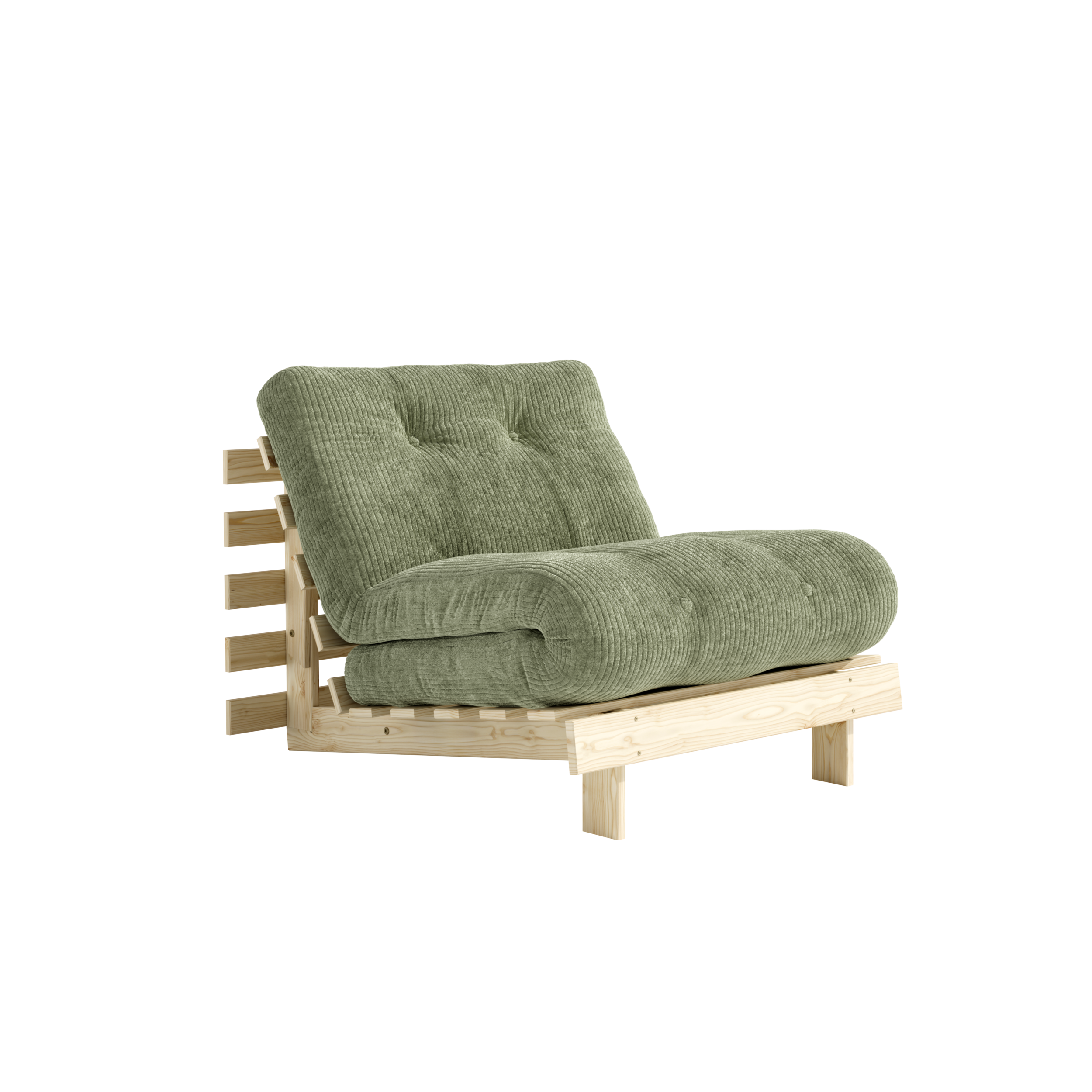 ROOTS RAW 90 X 200 W. ROOTS MATTRESS KHAKI GREEN