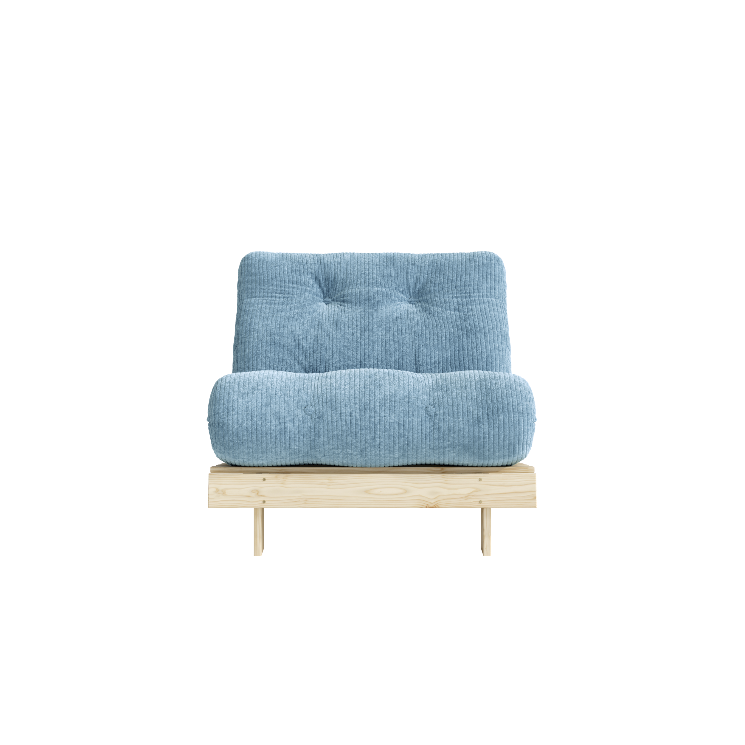 ROOTS RAW 90 X 200 W. ROOTS MATTRESS HAZY BLUE
