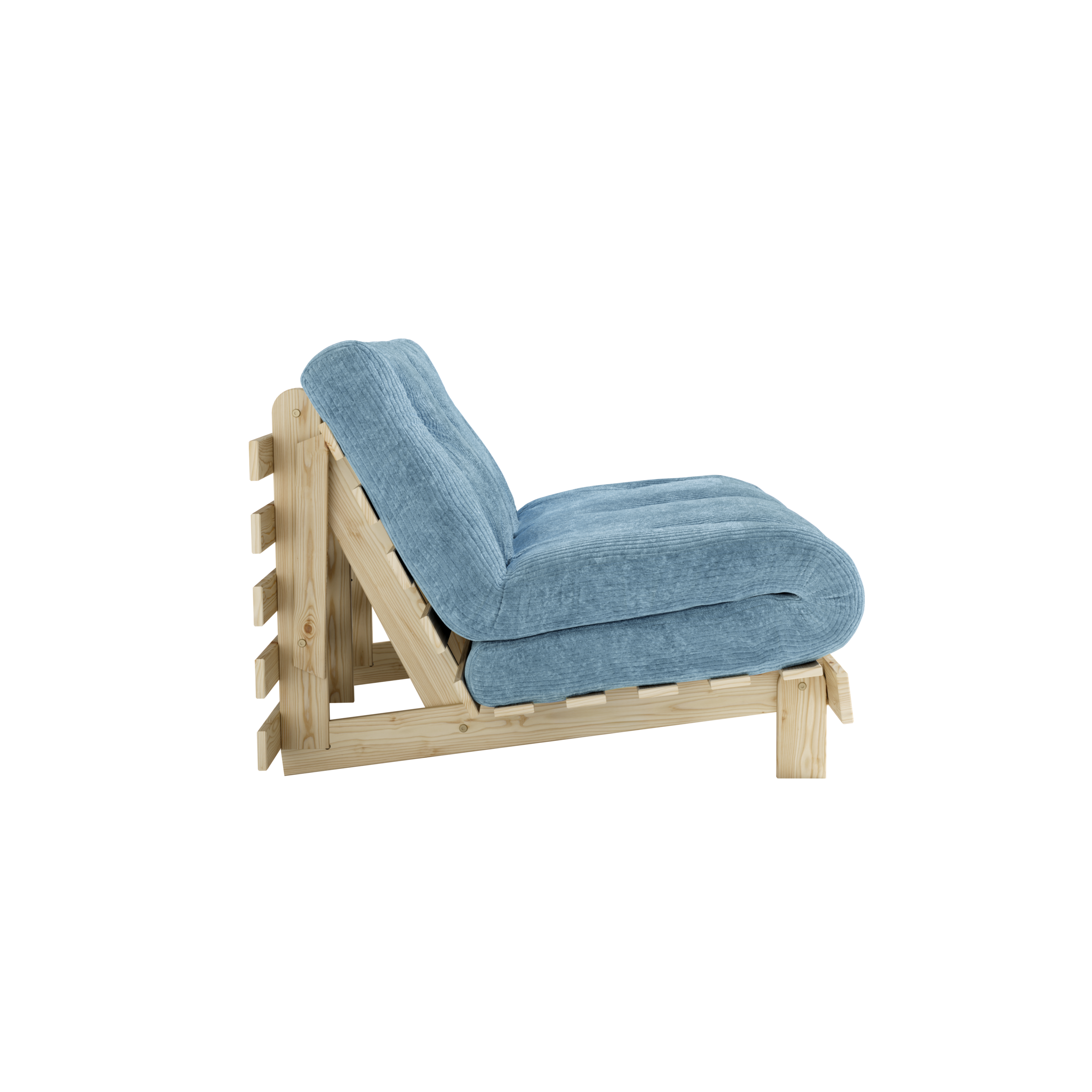 ROOTS RAW 140 X 200 W. ROOTS MATTRESS HAZY BLUE