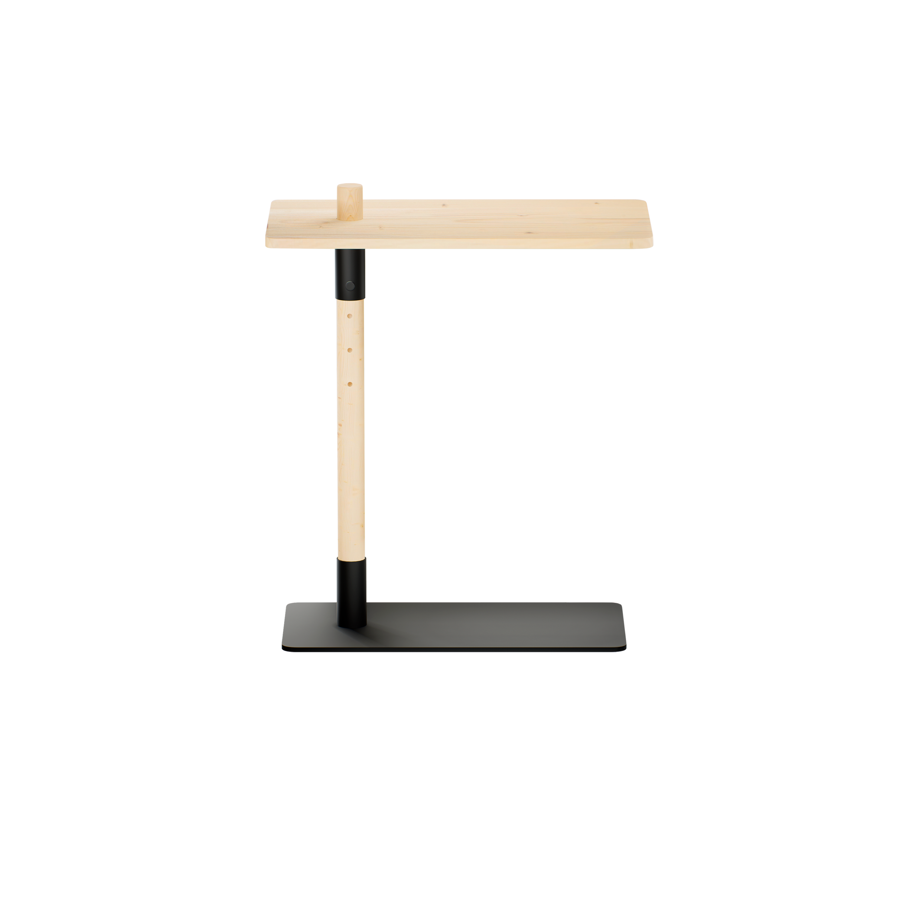 ADJUST TABLE CLEAR LACQUERED