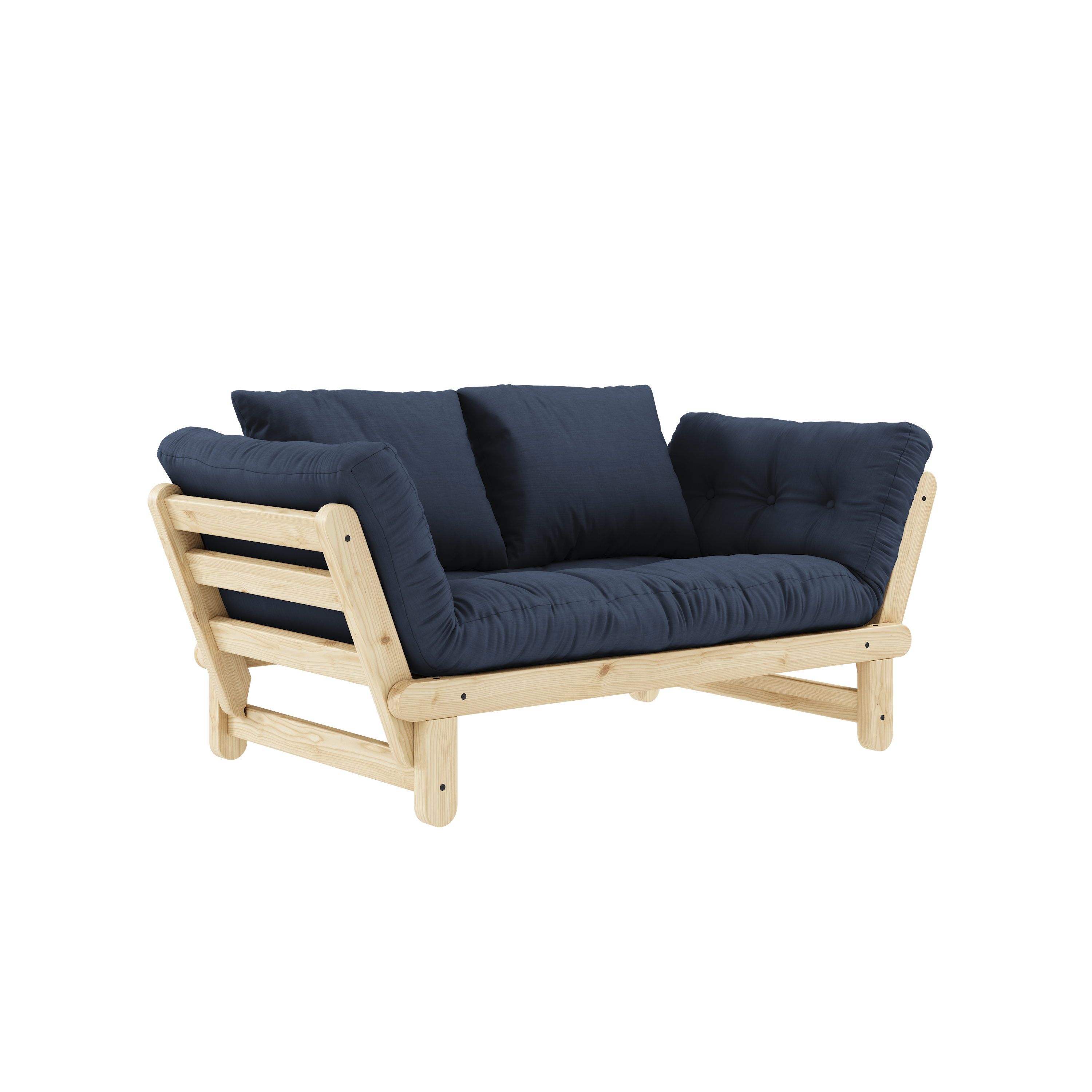 BEAT CLEAR LACQUERED W. BEAT MATTRESS SET NAVY