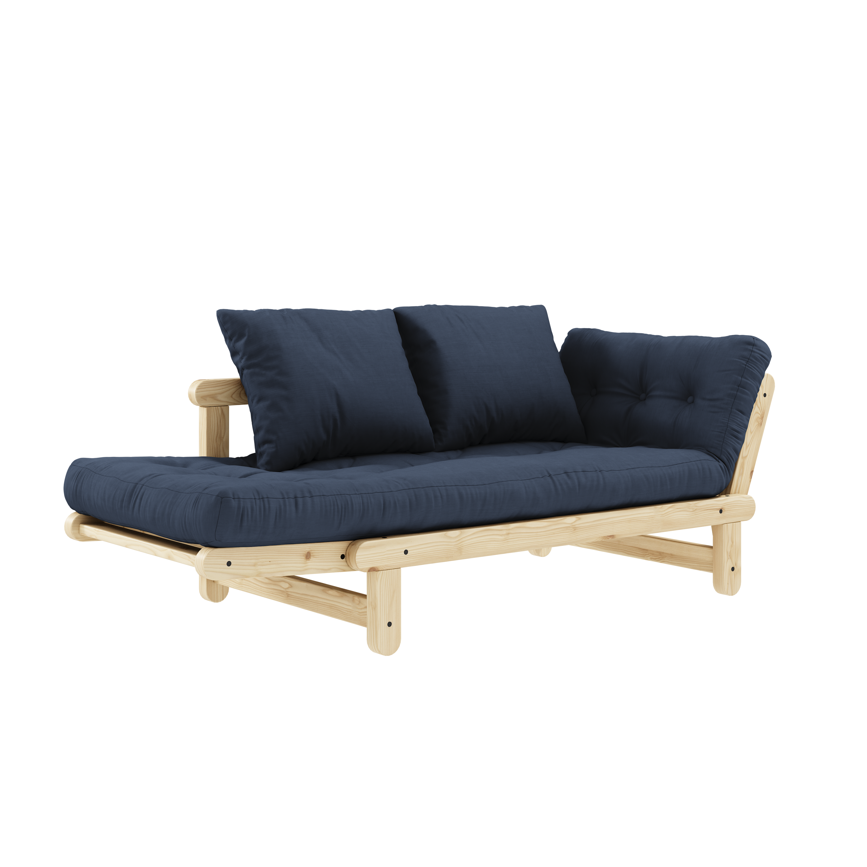 BEAT CLEAR LACQUERED W. BEAT MATTRESS SET NAVY