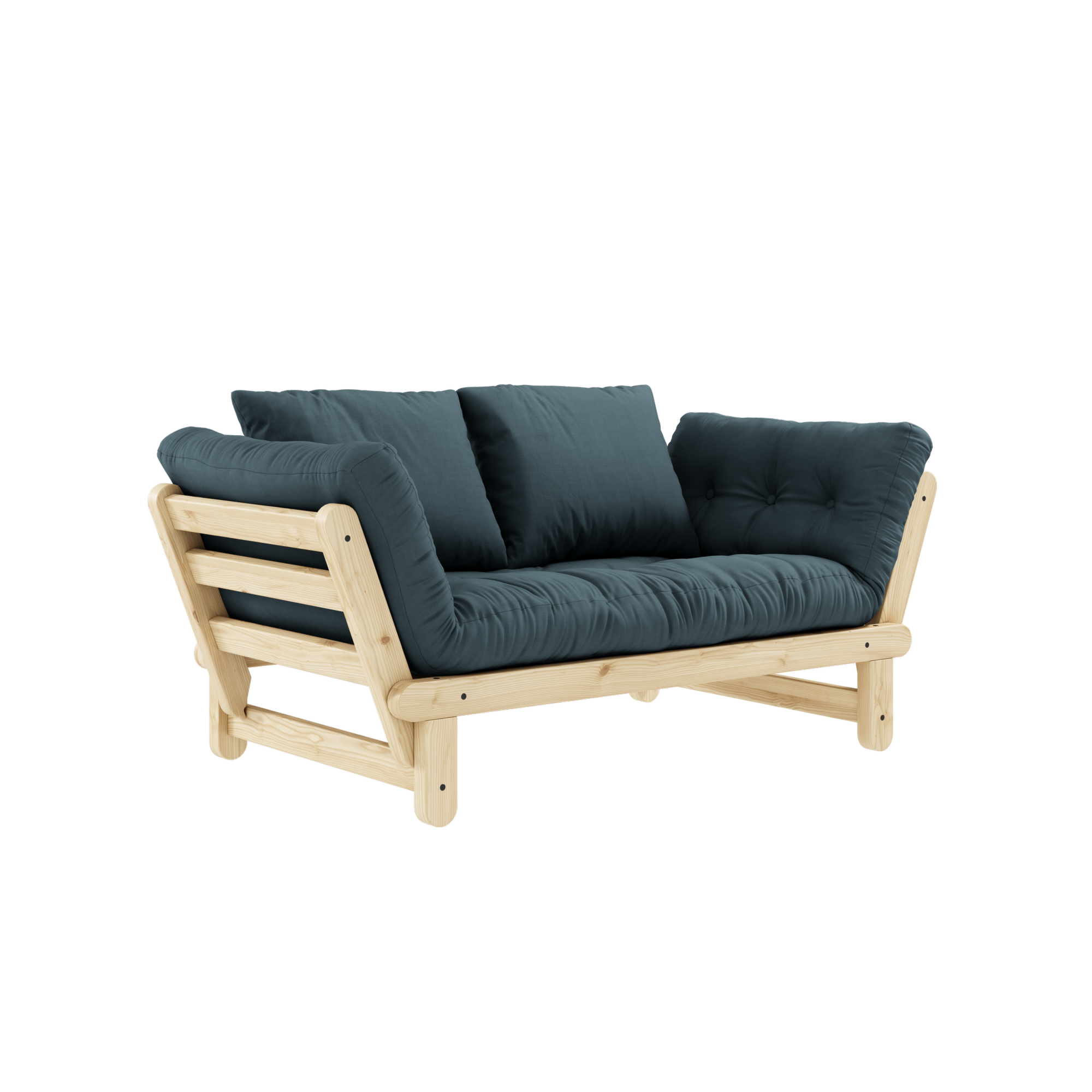 BEAT CLEAR LACQUERED W. BEAT MATTRESS SET PETROL BLUE