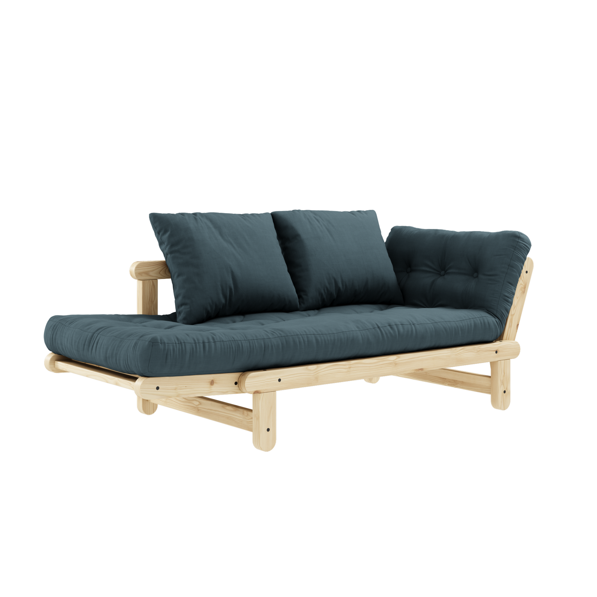 BEAT CLEAR LACQUERED W. BEAT MATTRESS SET PETROL BLUE