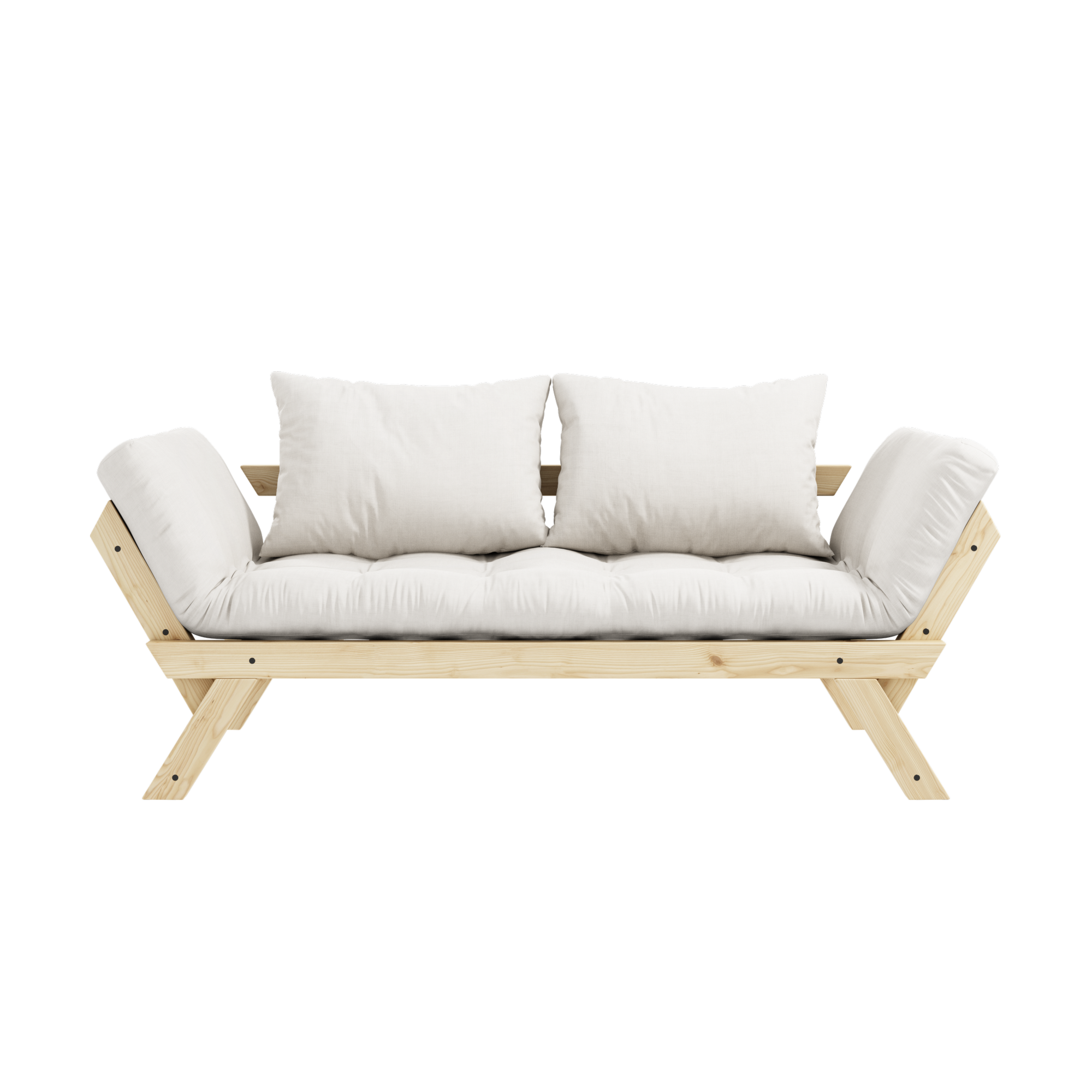 BEBOP CLEAR LACQUERED W. 4-LAYER MIXED MATTRESS NATURAL