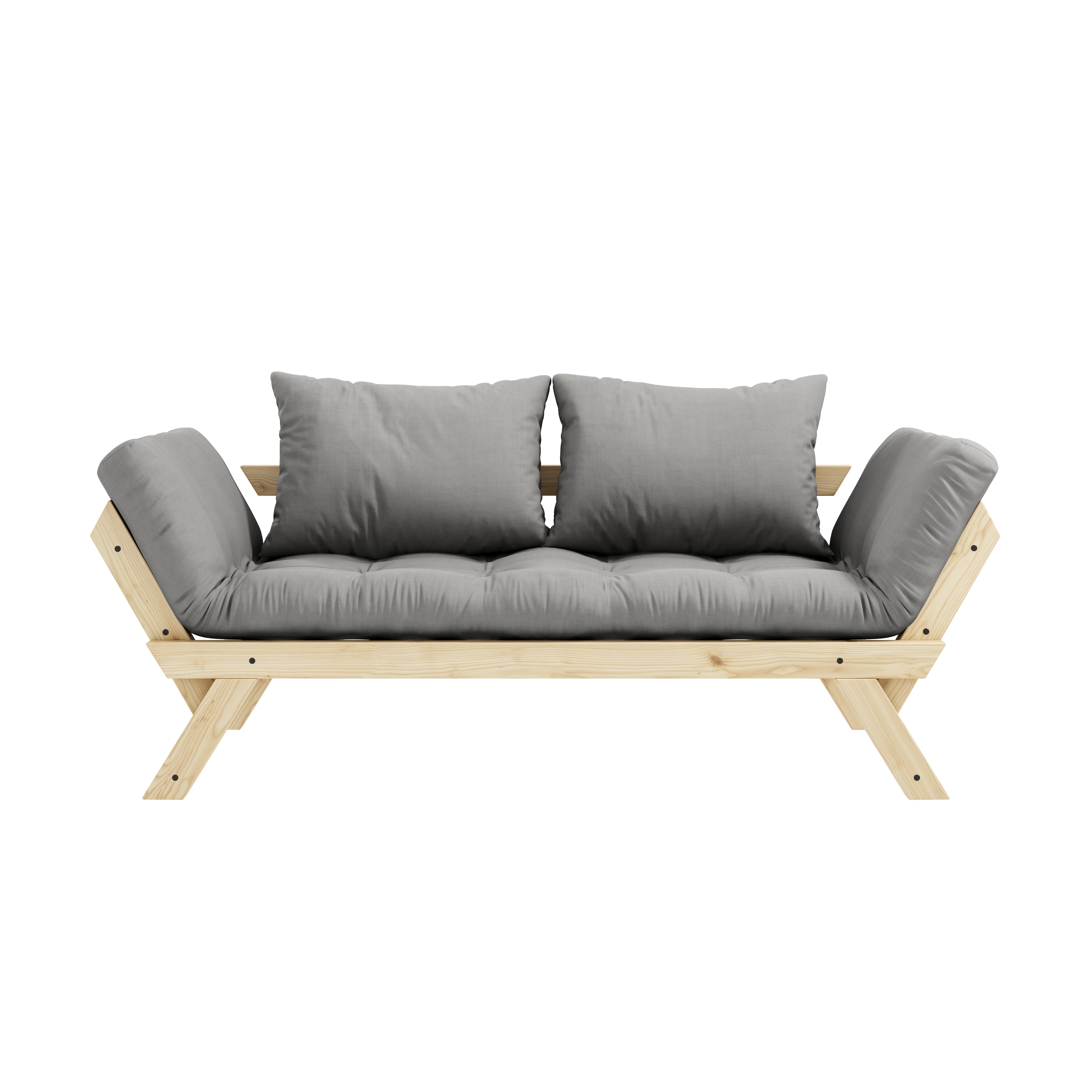 BEBOP CLEAR LACQUERED W. 4-LAYER MIXED MATTRESS GREY - US