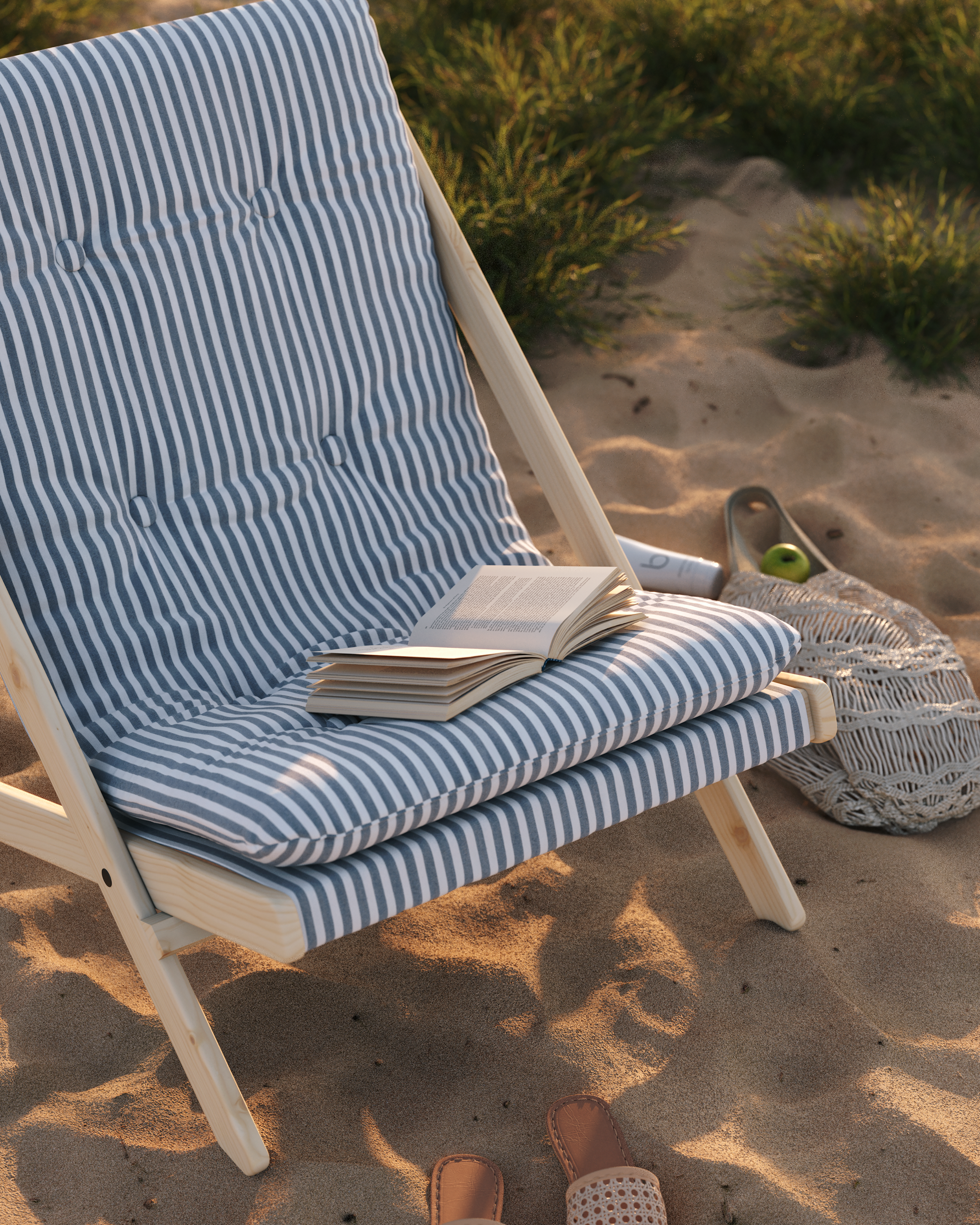 BOOGIE WHITE LACQUERED BEECH W. BOOGIE MATTRESS MOCCA