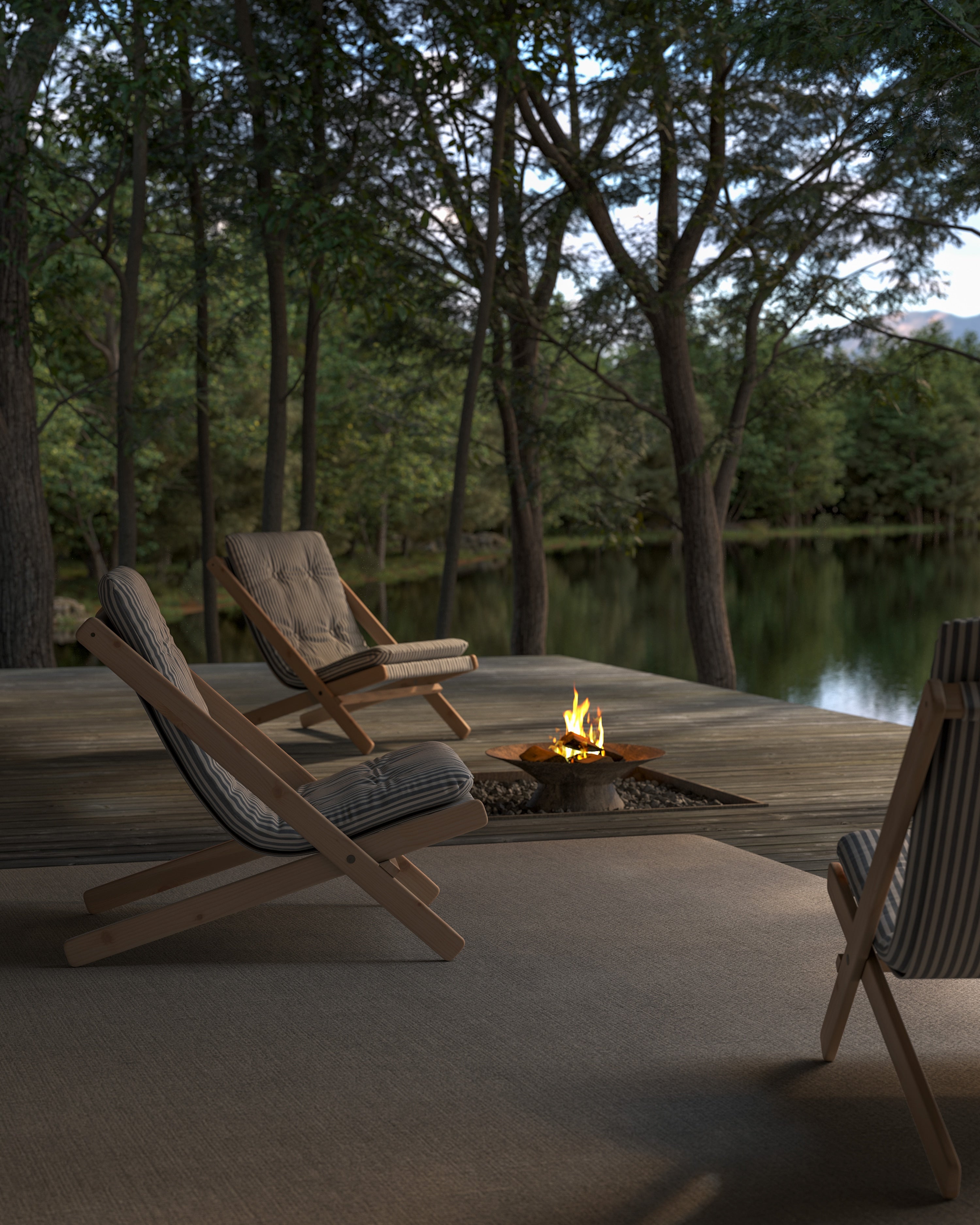 BOOGIE RAW BEECH W. BOOGIE MATTRESS BEIGE