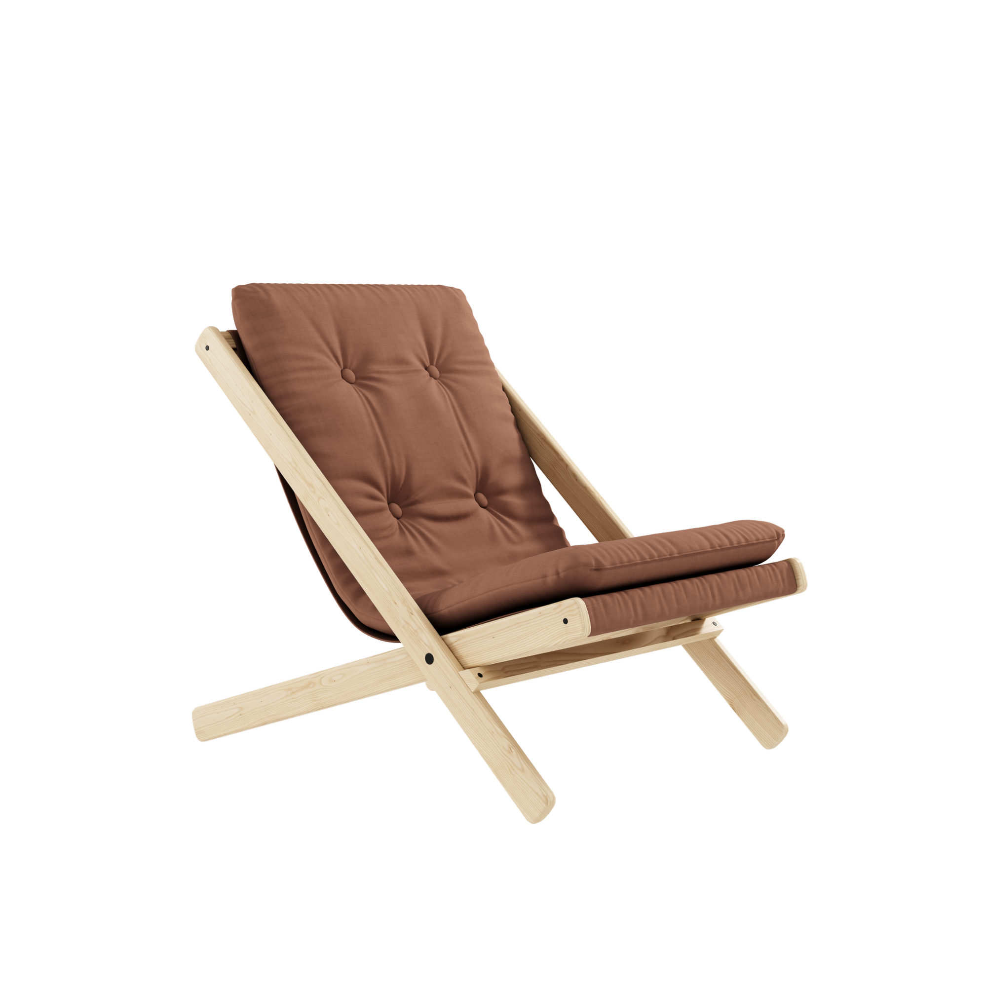 BOOGIE RAW BEECH W. BOOGIE MATTRESS CLAY BROWN