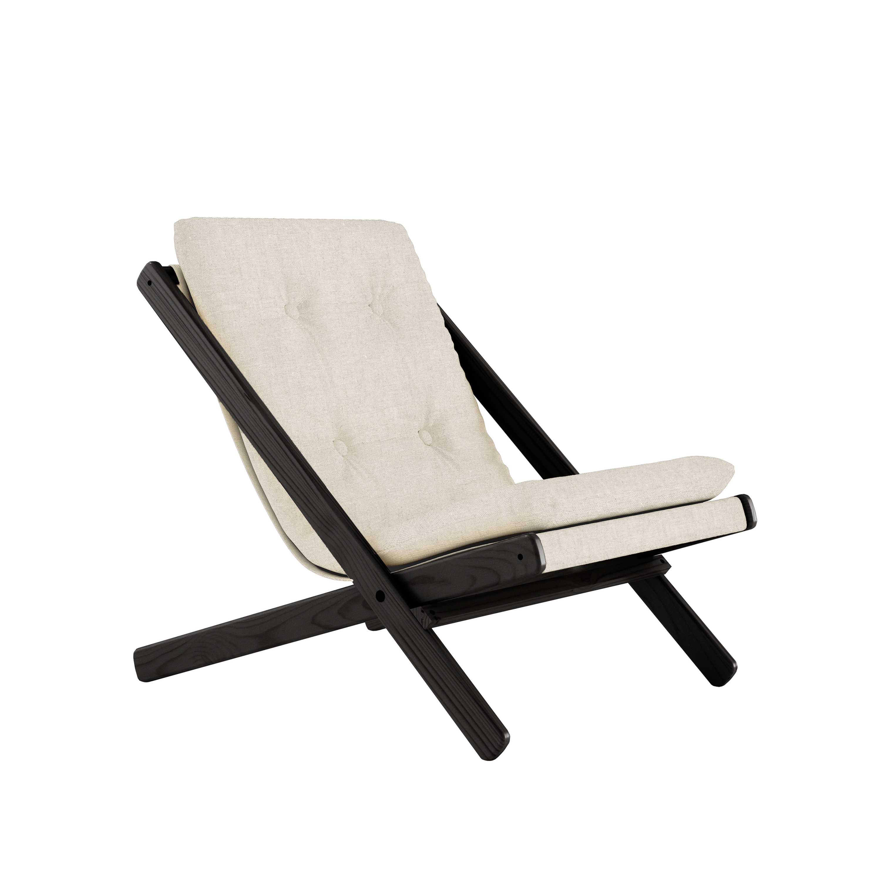 BOOGIE BLACK LACQUERED BEECH W. BOOGIE MATTRESS LINEN