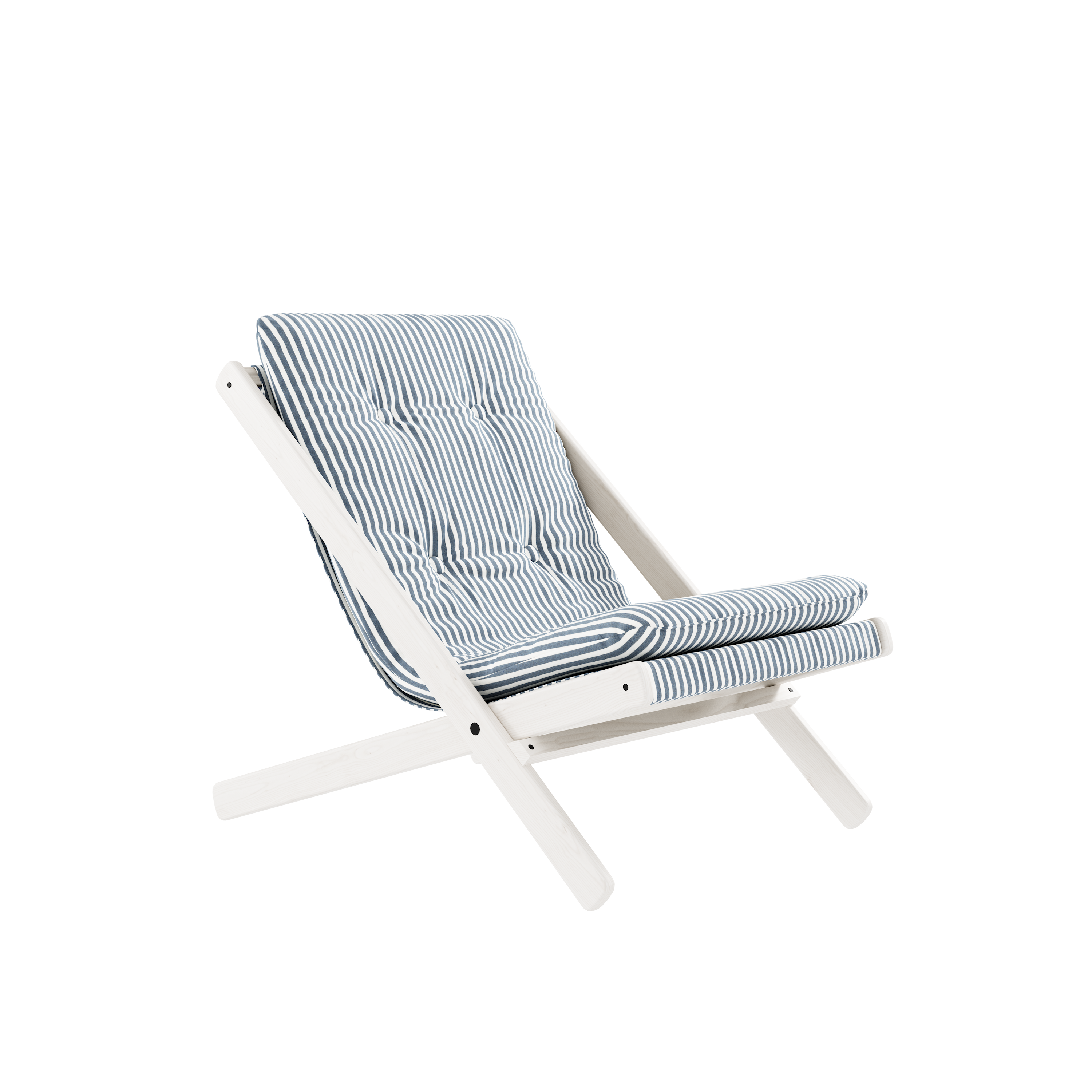 BOOGIE WHITE LACQUERED BEECH W. BOOGIE MATTRESS BEACH BLUE