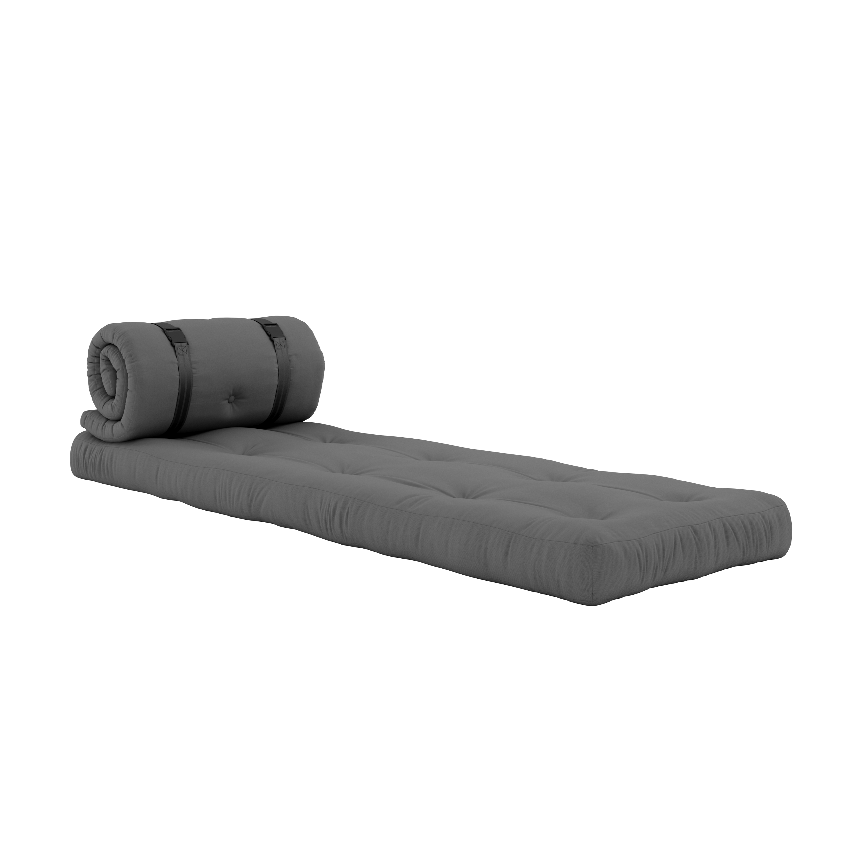 BUCKLE-UP CHAIR OUT™ DARK GREY W. 2 BLACK NYLON BELTS