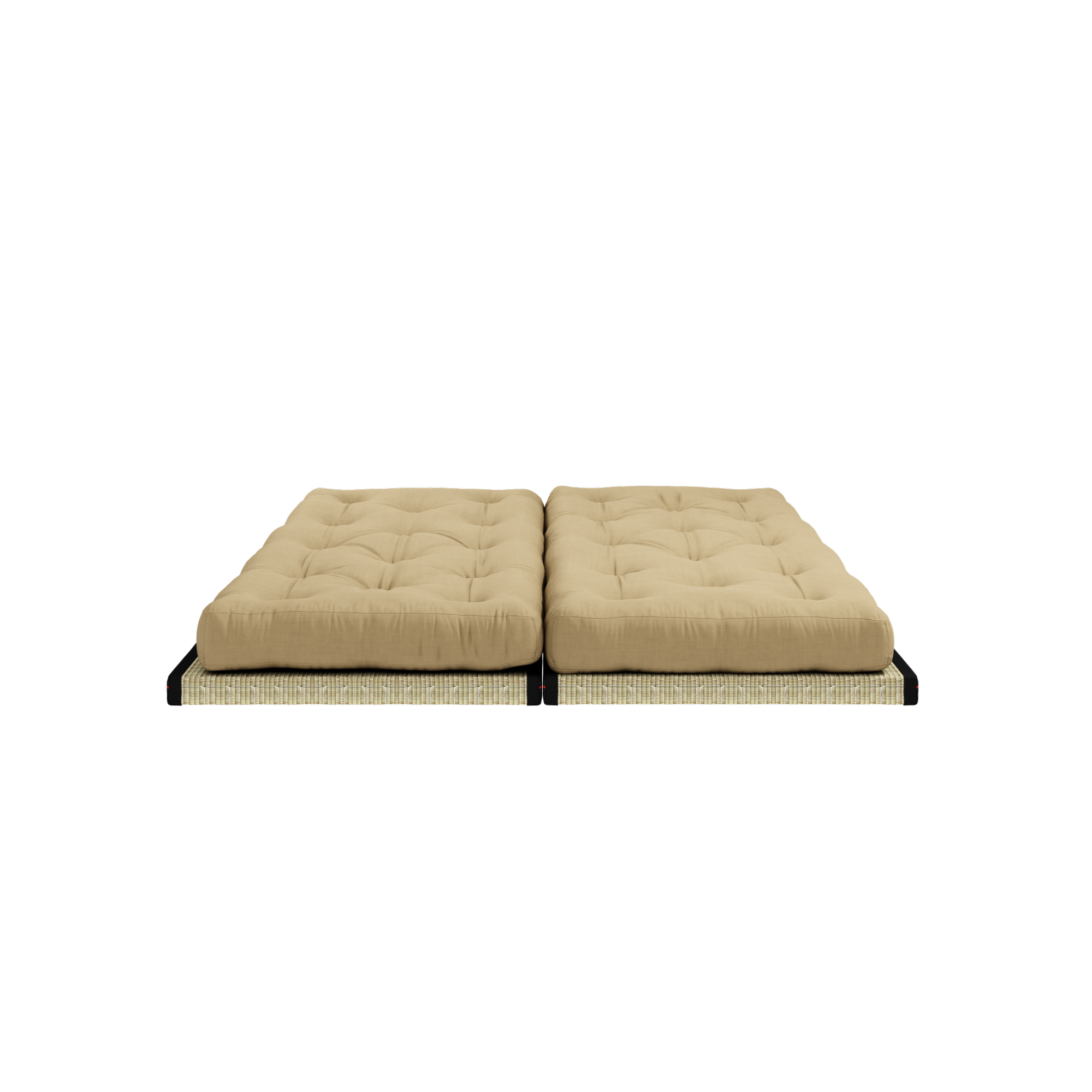 CHICO WHEAT BEIGE W. 2 TATAMI 80 X 200 W. 2 CHICO MATTRESS SET WHEAT BEIGE
