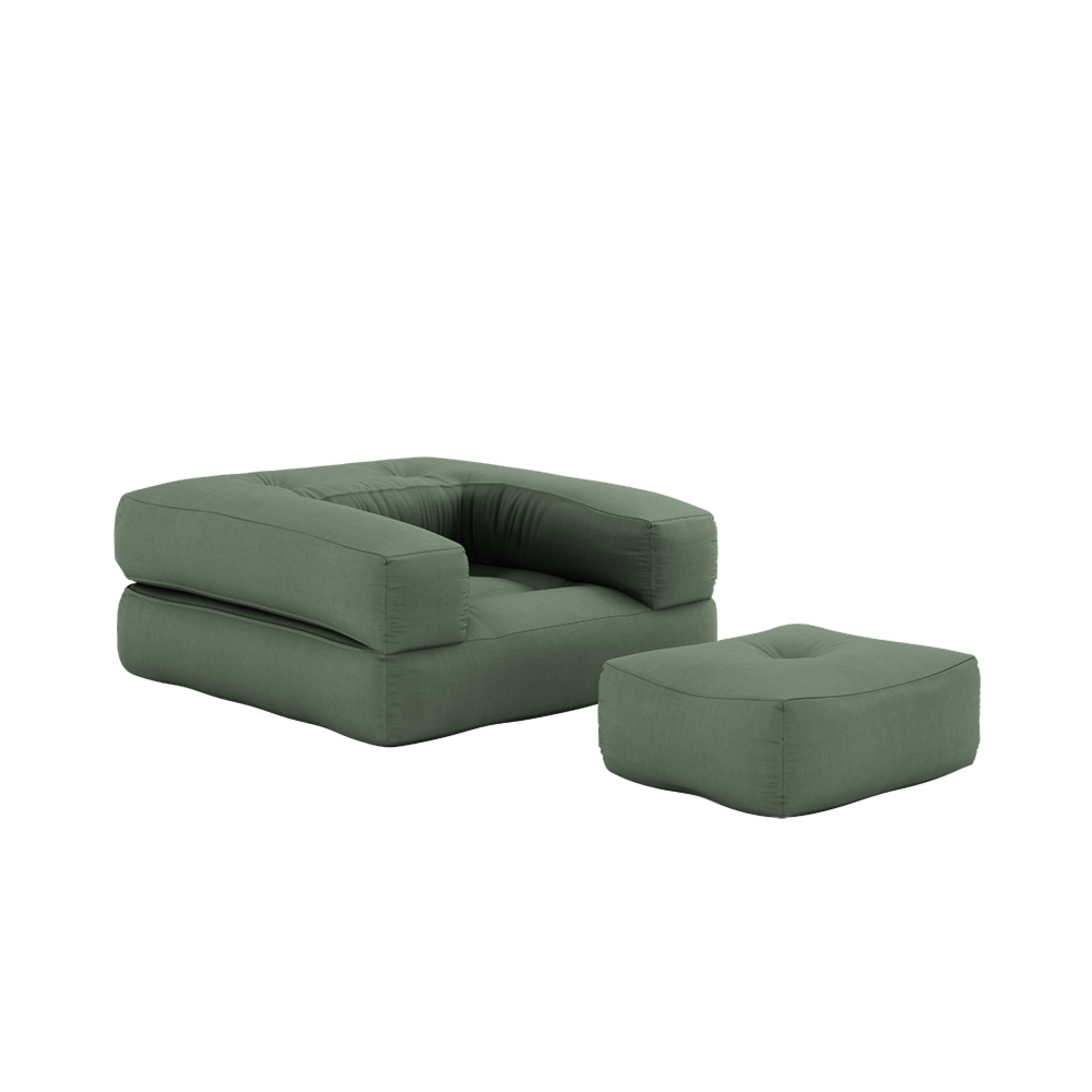 CUBE CHAIR OLIVE GREEN