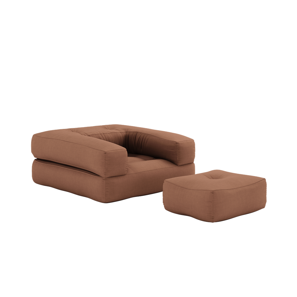 CUBE CHAIR CLAY BROWN