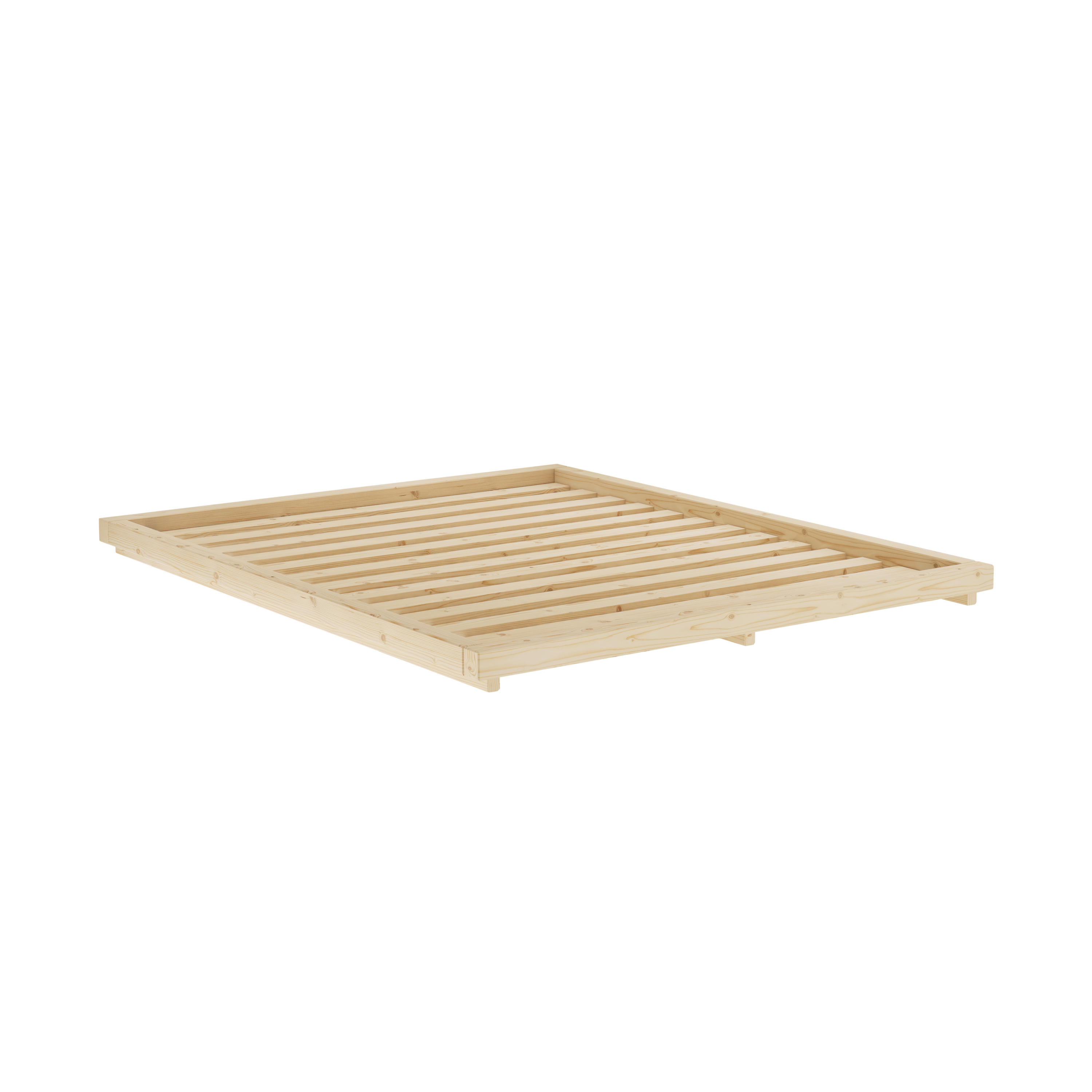 DOCK BED CLEAR LACQUERED 160 X 200