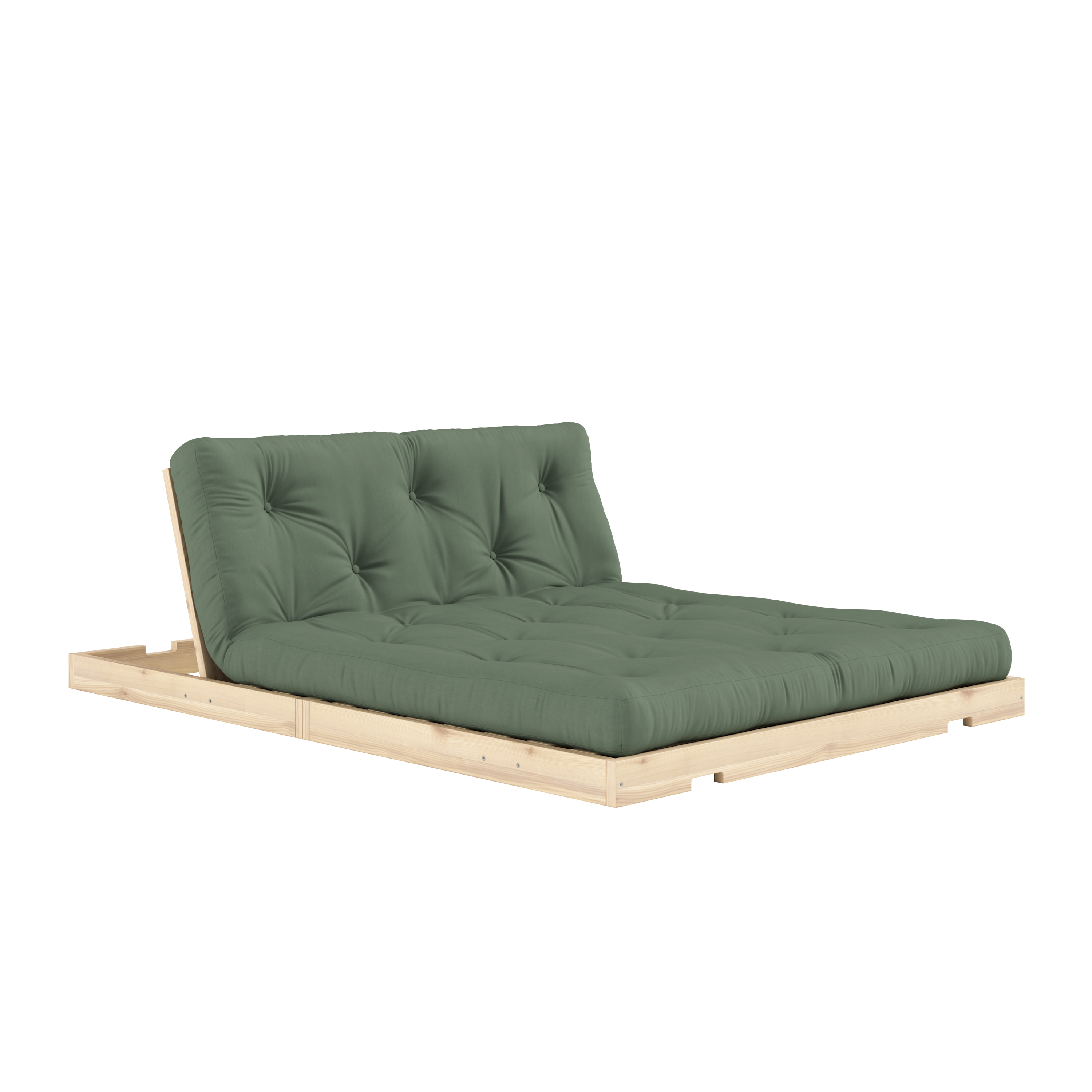 FLIP RAW 140 X 200 W. MATTRESS OLIVE GREEN