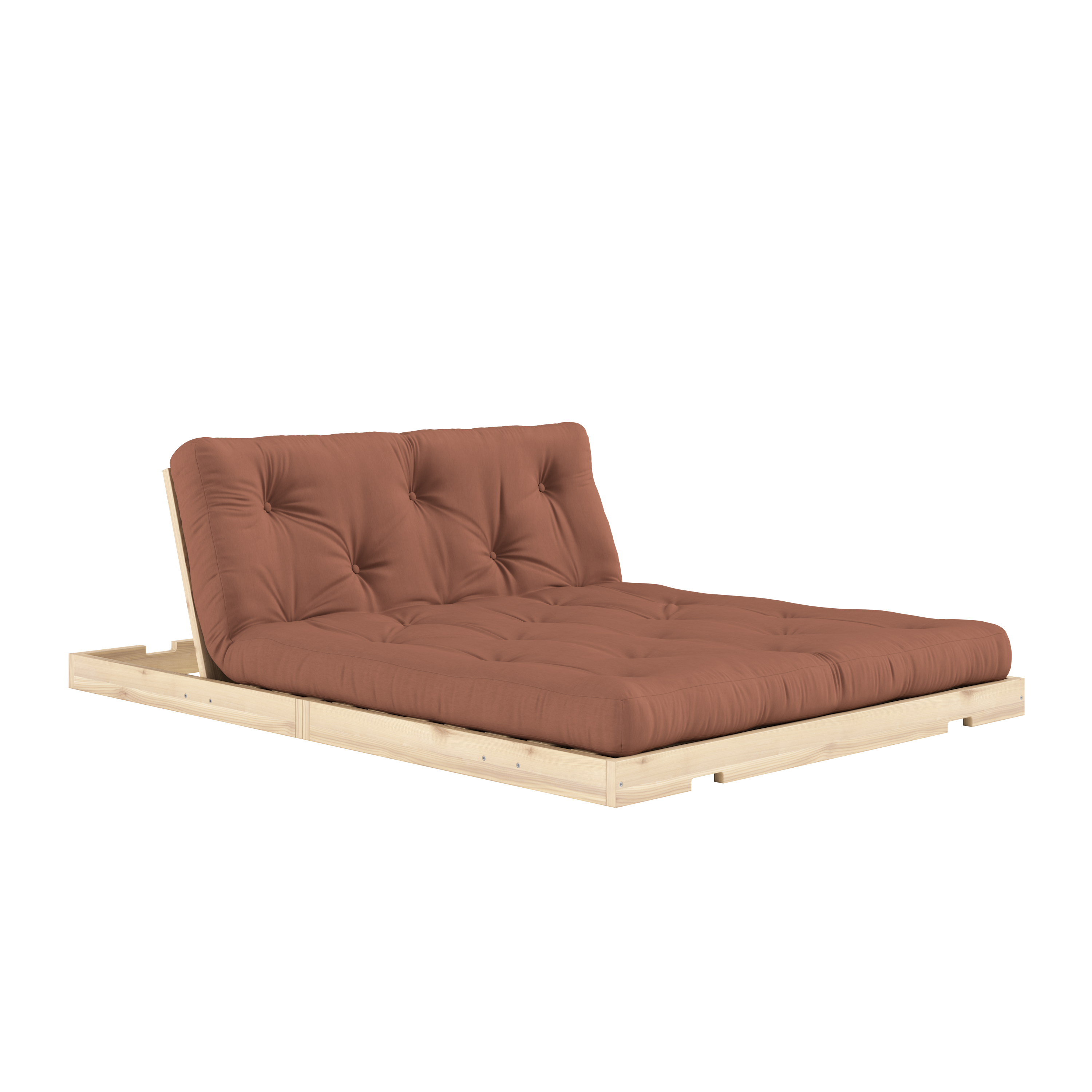 FLIP RAW 140 X 200 W. MATTRESS CLAY BROWN