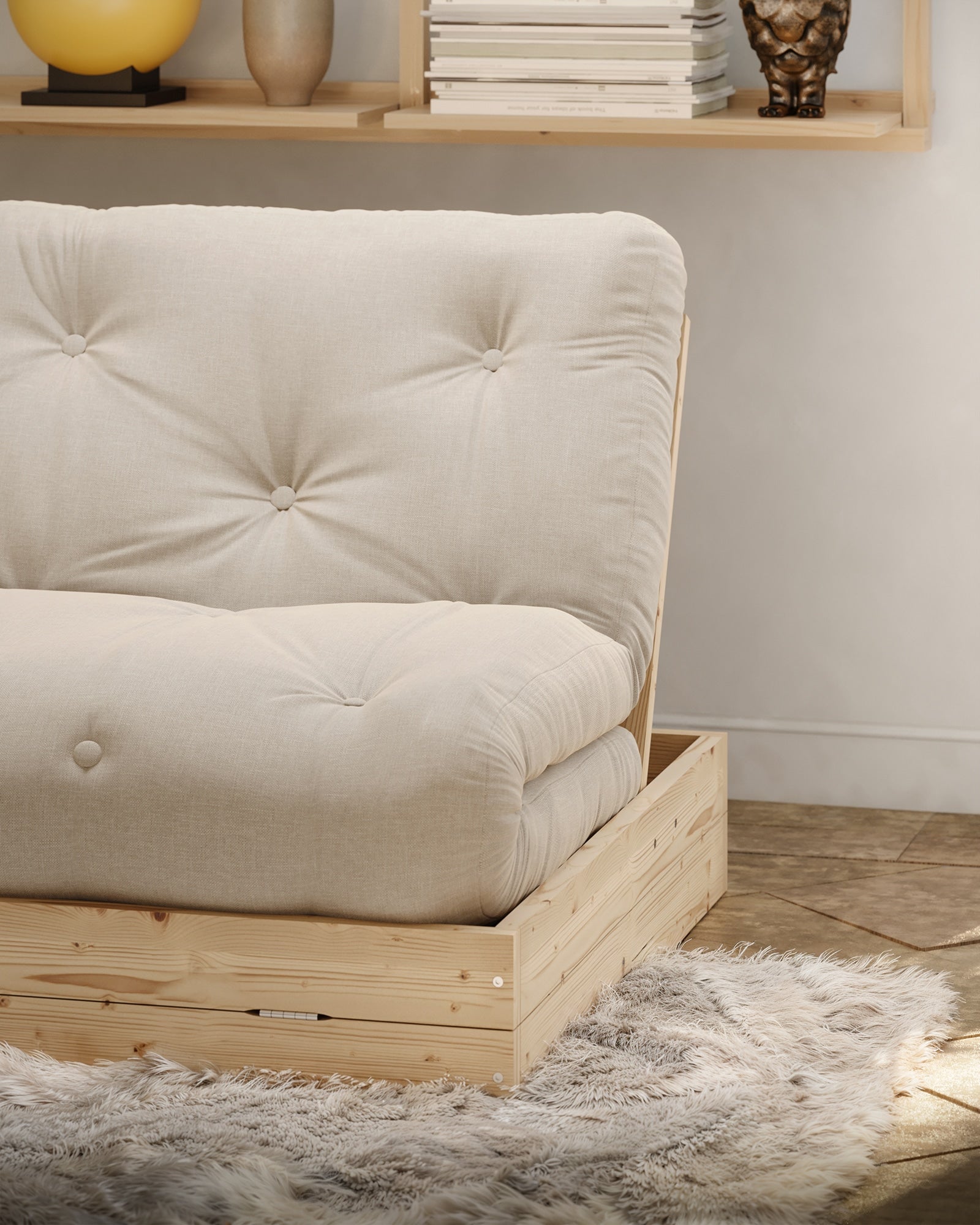 FLIP RAW 140 X 200 W. MATTRESS OLIVE GREEN