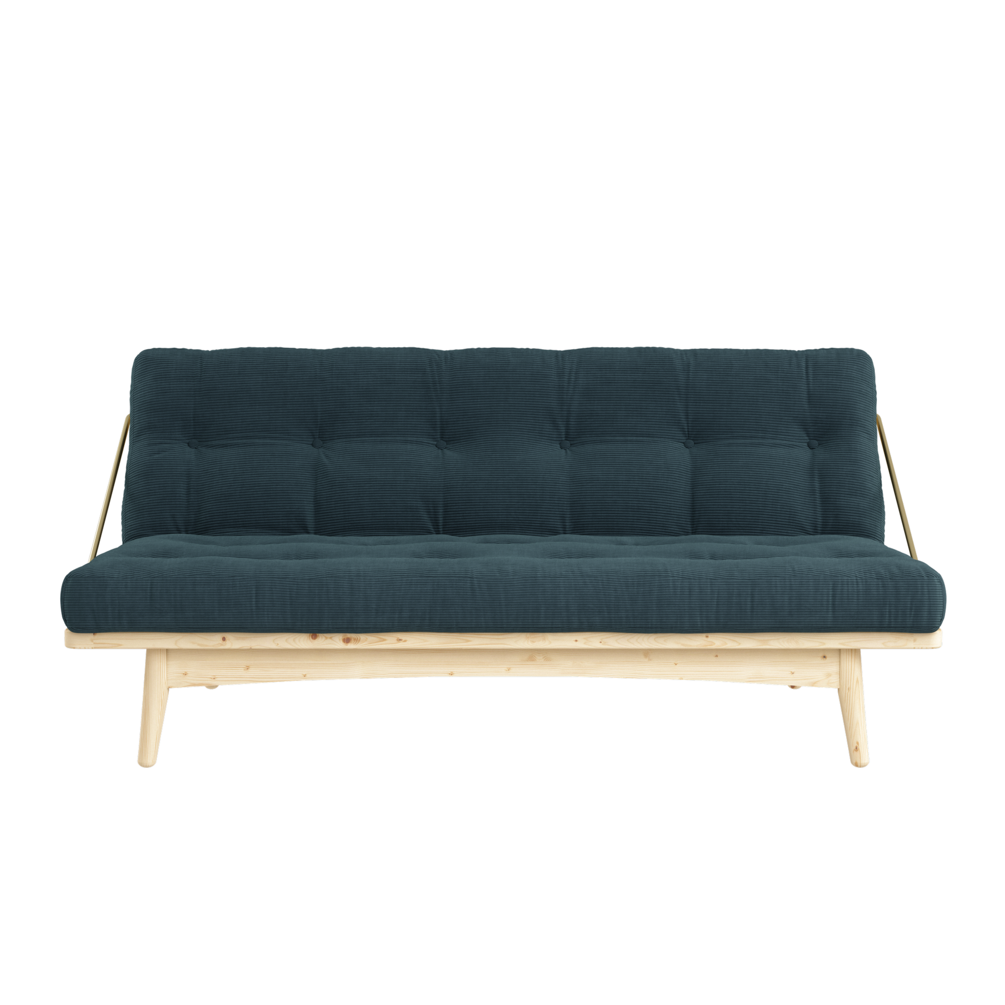 FOLK CLEAR LACQUERED W. 5-LAYER MIXED MATTRESS PALE BLUE