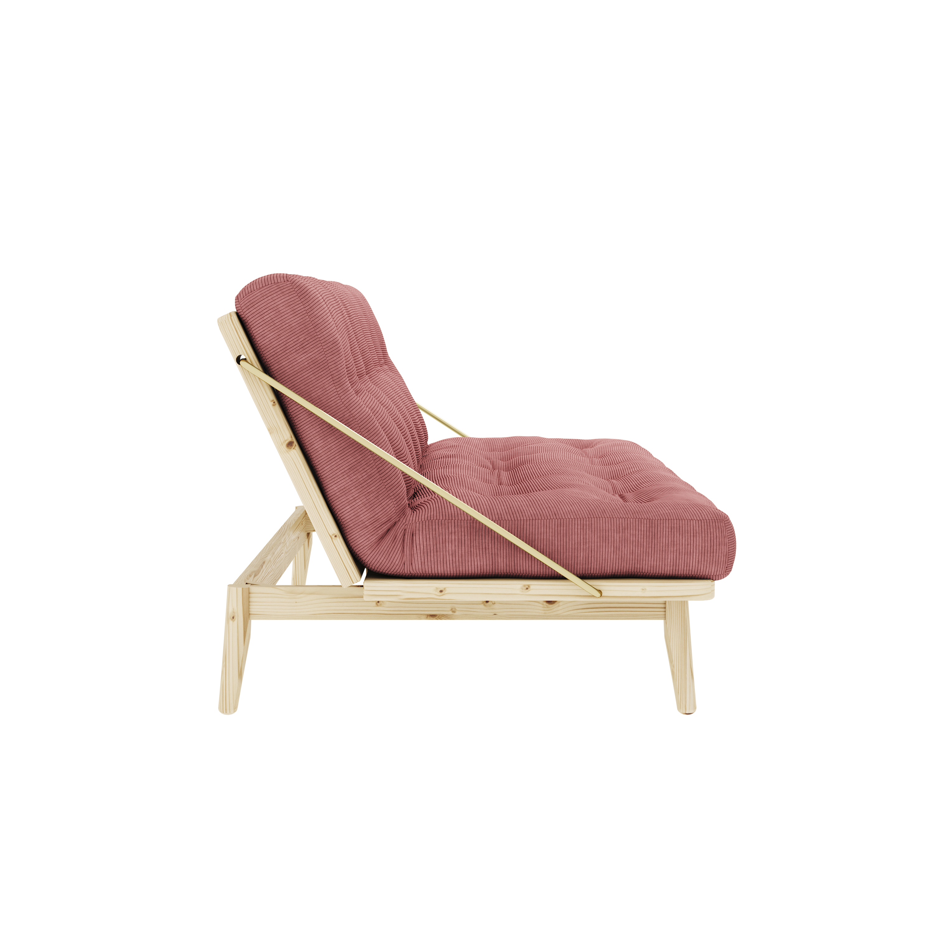 FOLK CLEAR LACQUERED W. 5-LAYER MIXED MATTRESS SORBET PINK