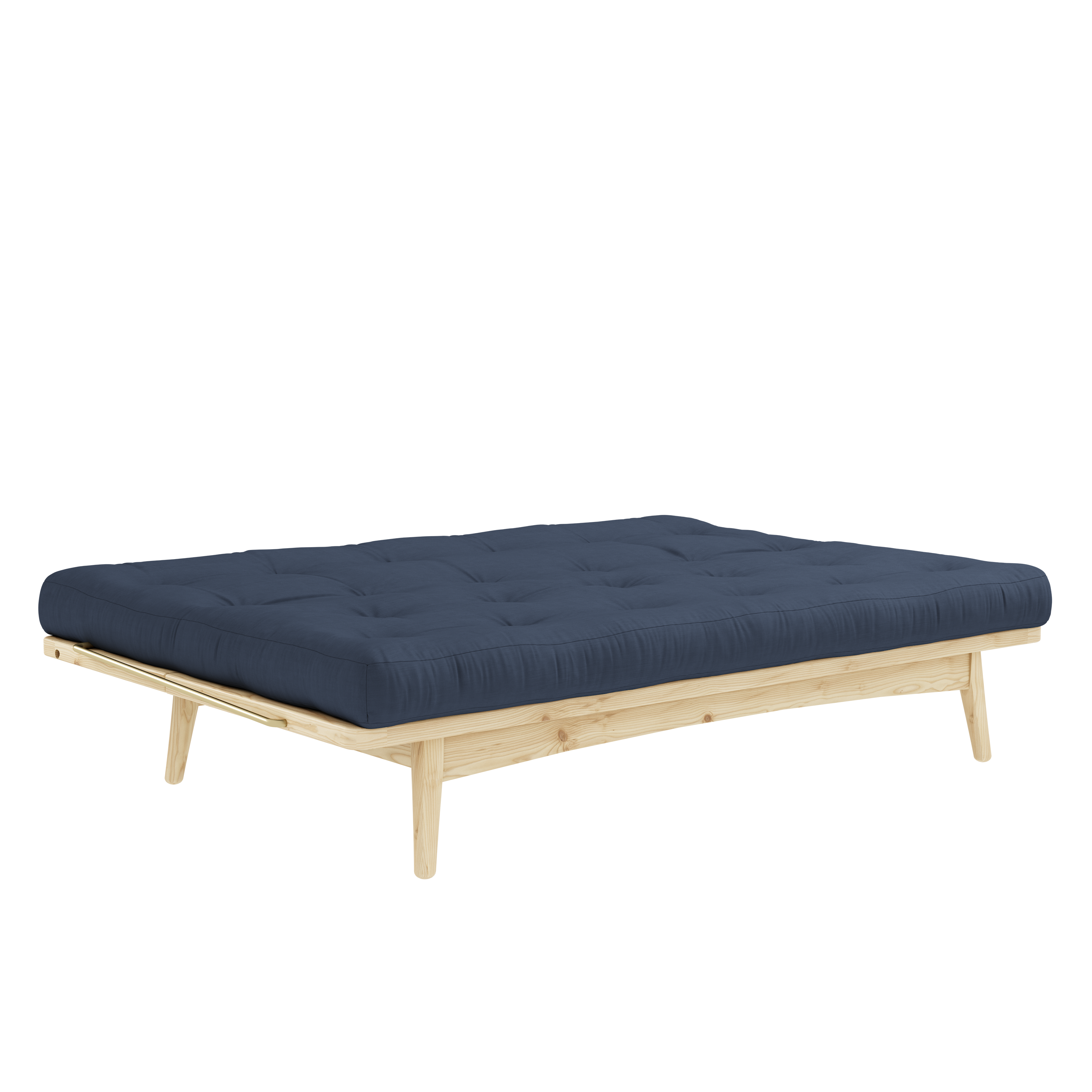 FOLK CLEAR LACQUERED W. 5-LAYER MIXED MATTRESS NAVY