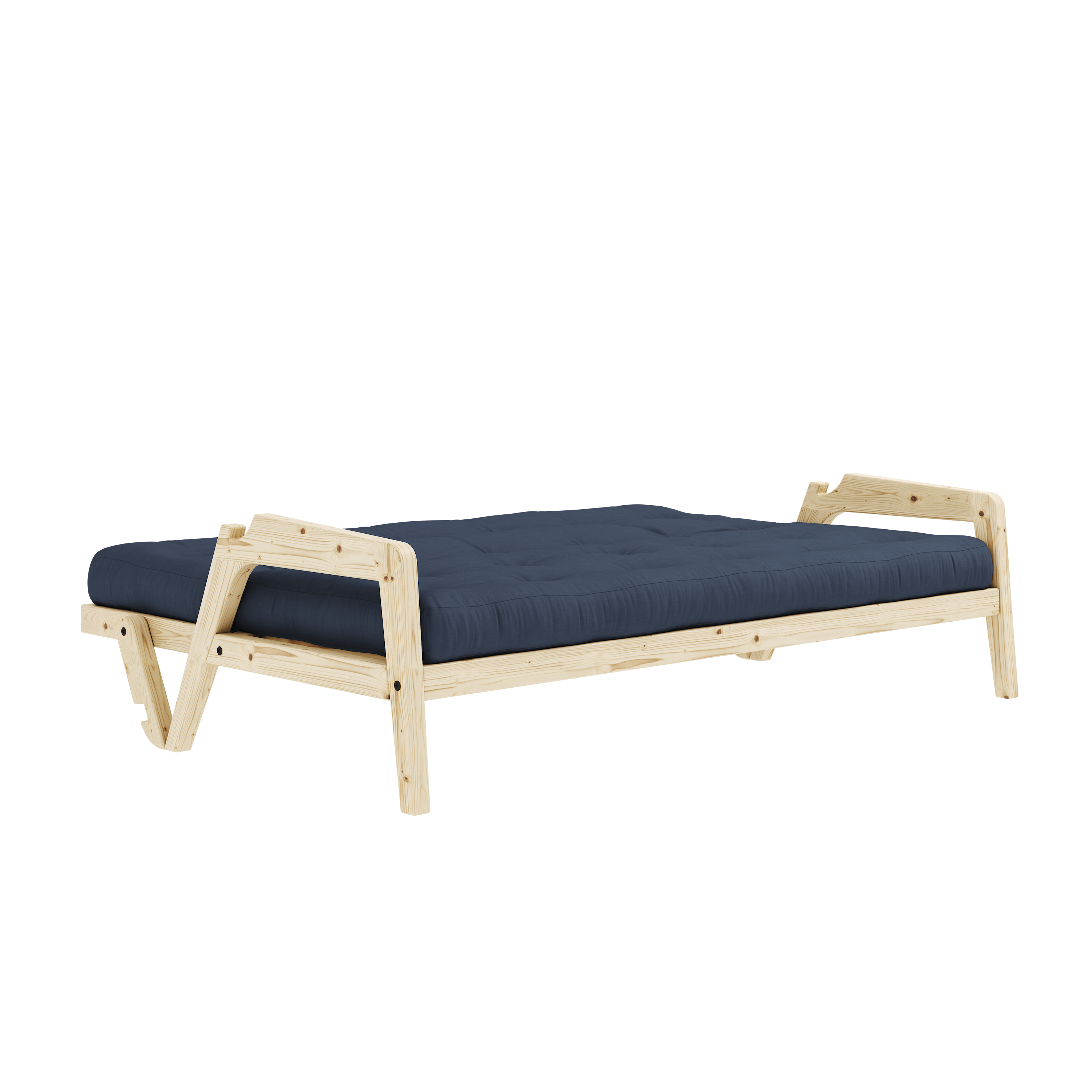 GRAB CLEAR LACQUERED W. 5-LAYER MIXED MATTRESS NAVY