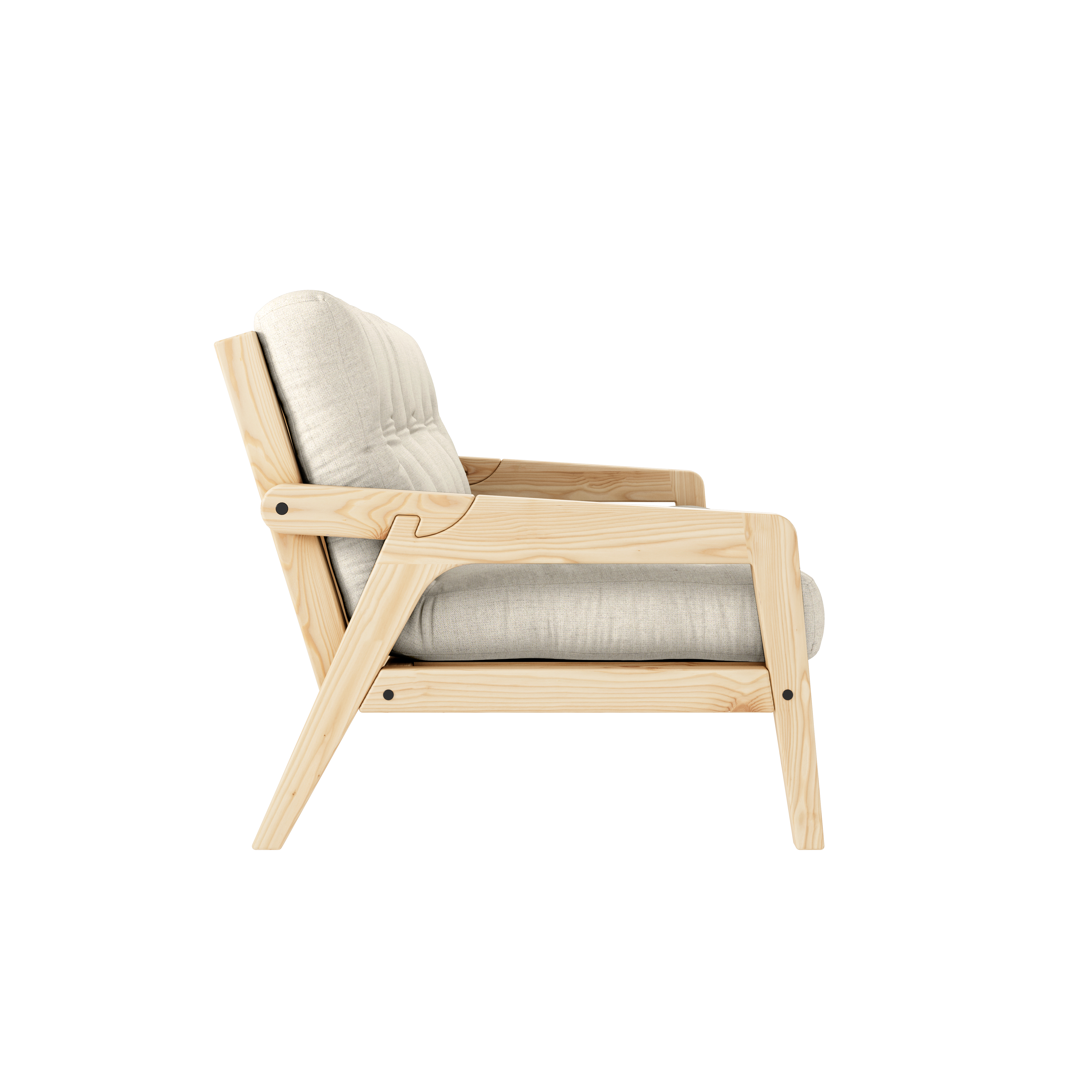 GRAB CLEAR LACQUERED W. 5-LAYER MIXED MATTRESS LINEN