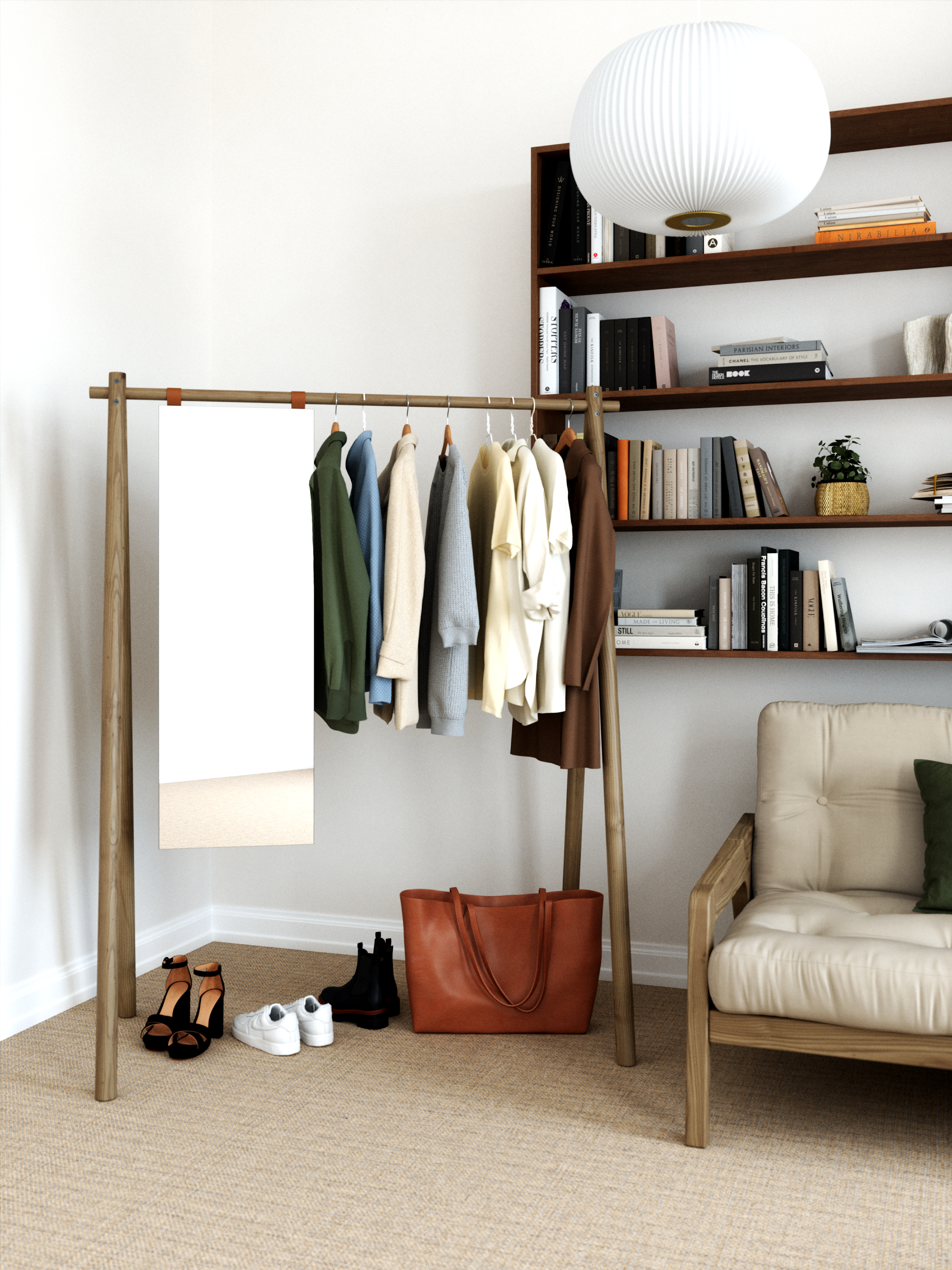 HONGI CAROB BROWN LACQUERED 150 W. 1 MIRROR