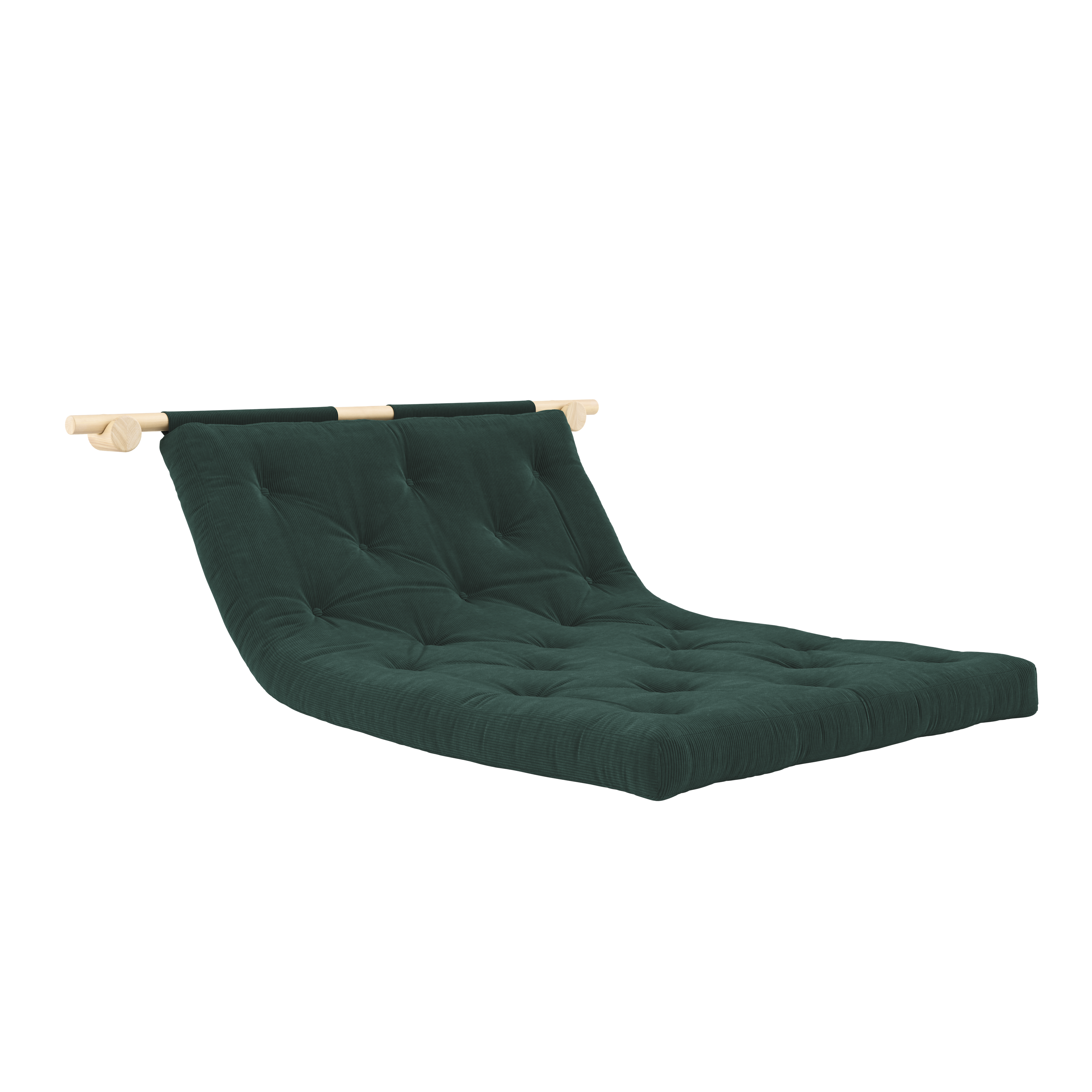 HOOKED RAW 135 x 200 W. BRAVO MATTRESS SEAWEED