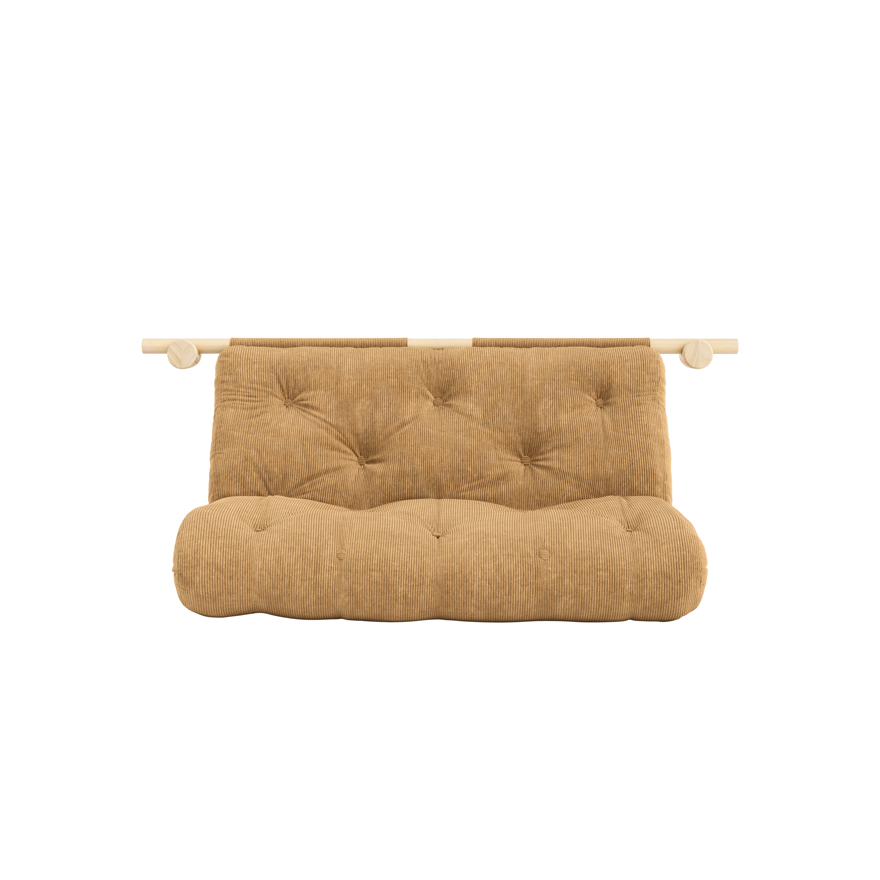 HOOKED RAW 135 x 200 W. BRAVO MATTRESS FUDGE BROWN