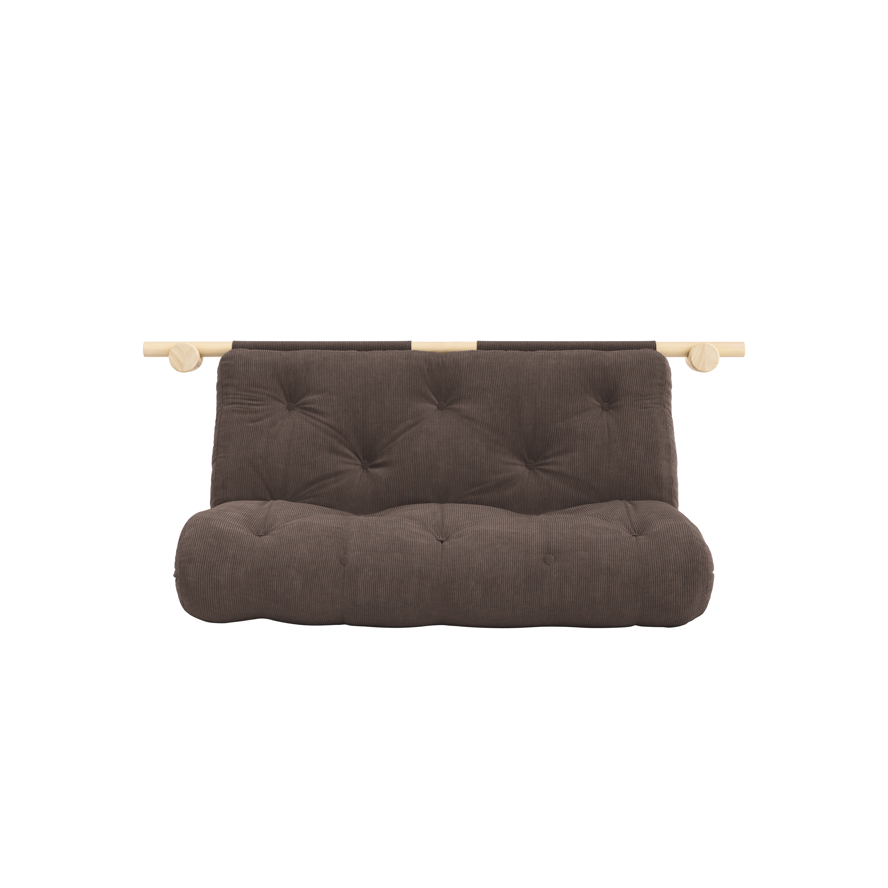 HOOKED RAW 135 x 200 W. BRAVO MATTRESS CHOCOLATE