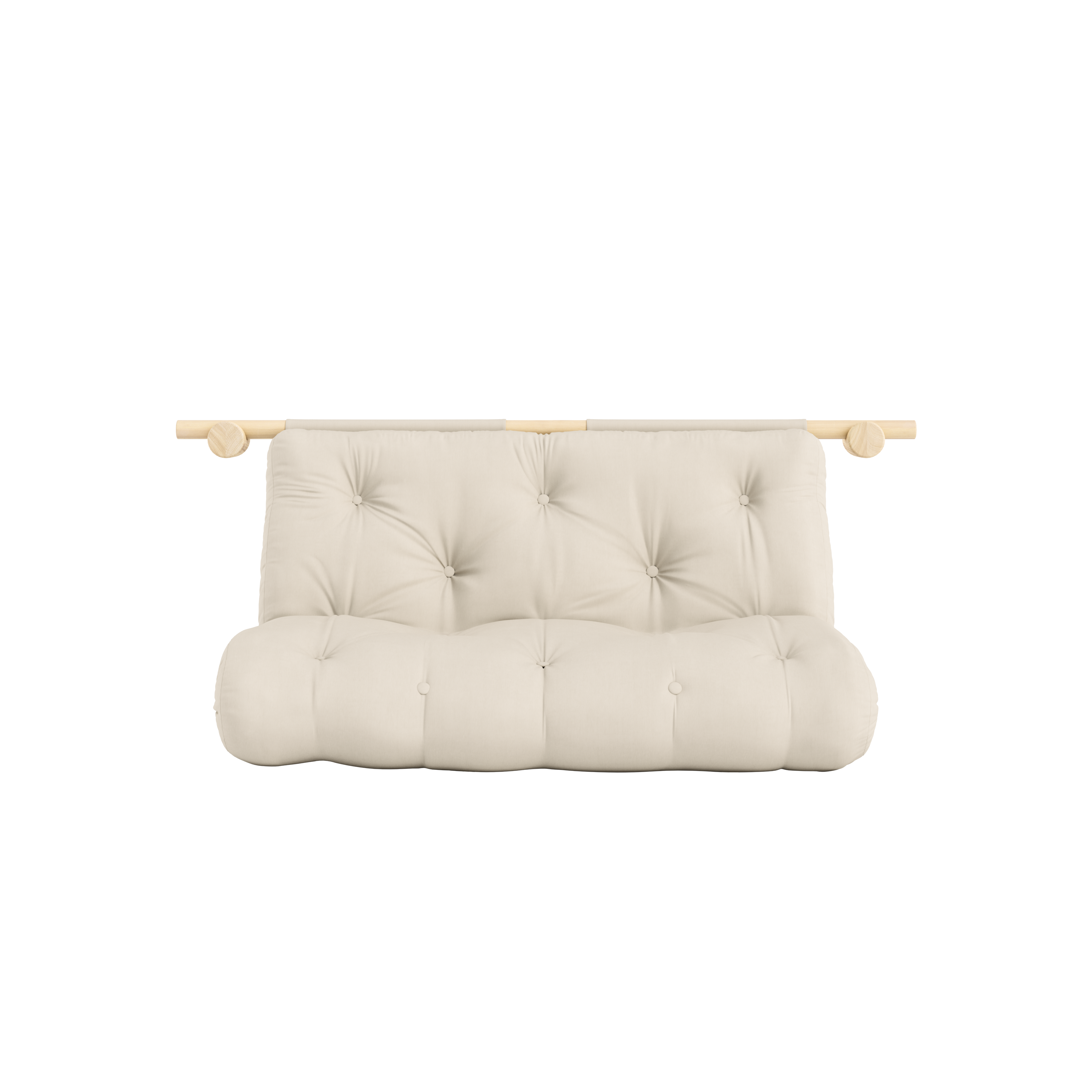 HOOKED RAW 135 x 200 W. BRAVO MATTRESS BEIGE