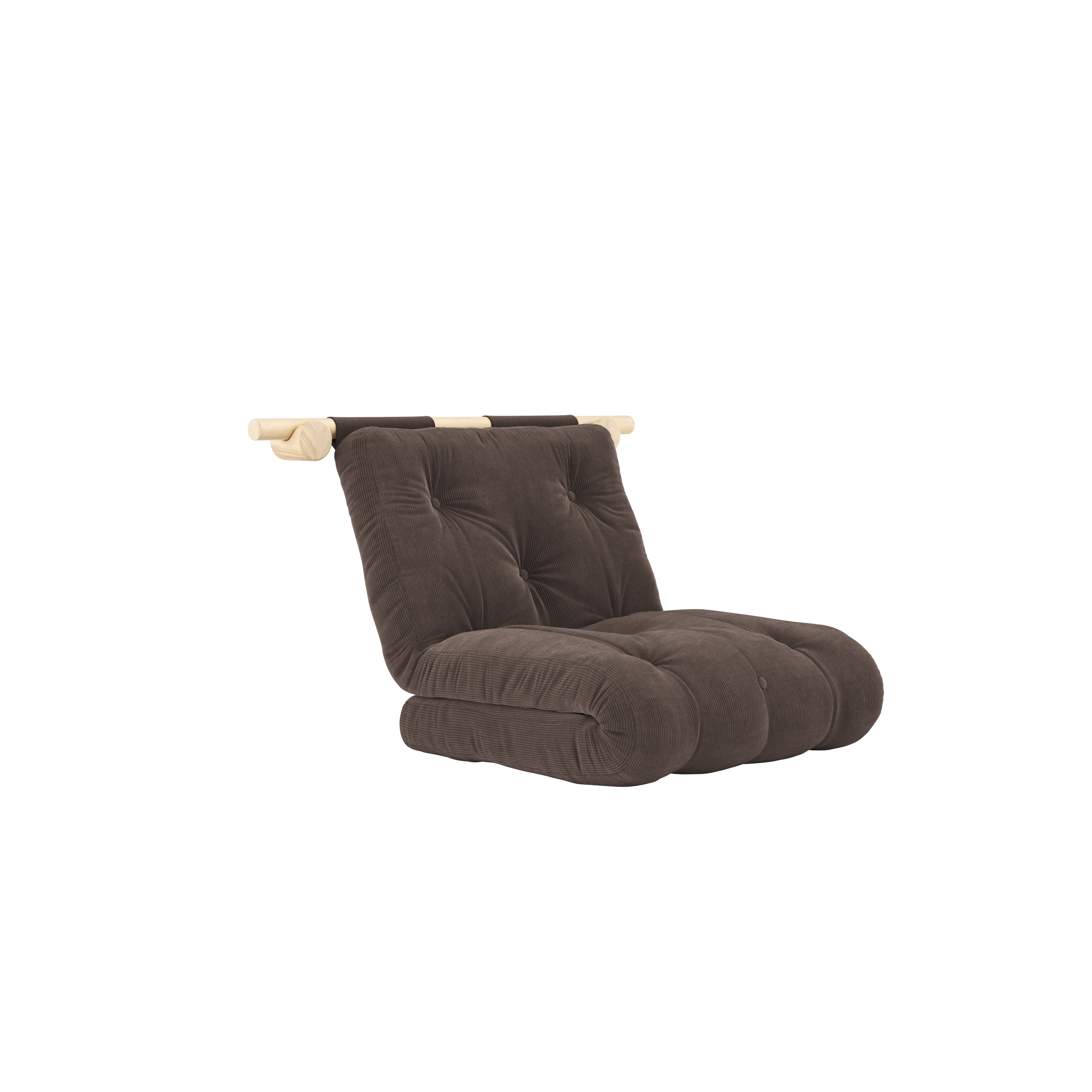 HOOKED RAW 75 x 200 W. BRAVO MATTRESS CHOCOLATE